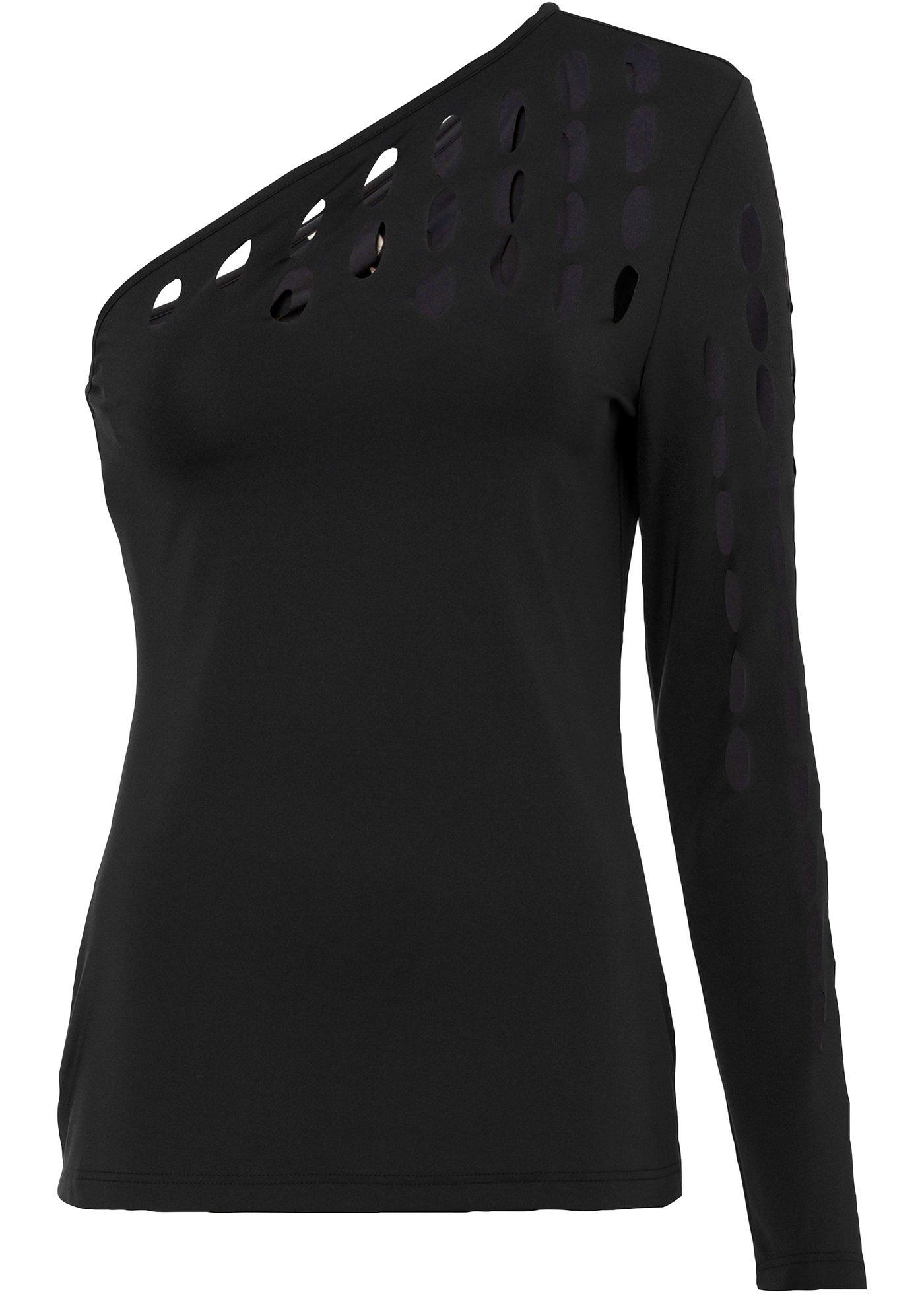 T-shirt manches longues avec découpe laser