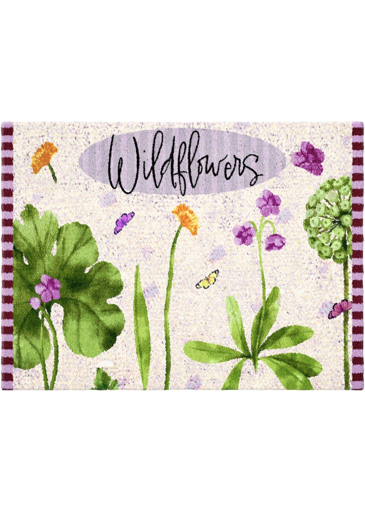 Tapis de protection avec fleurs