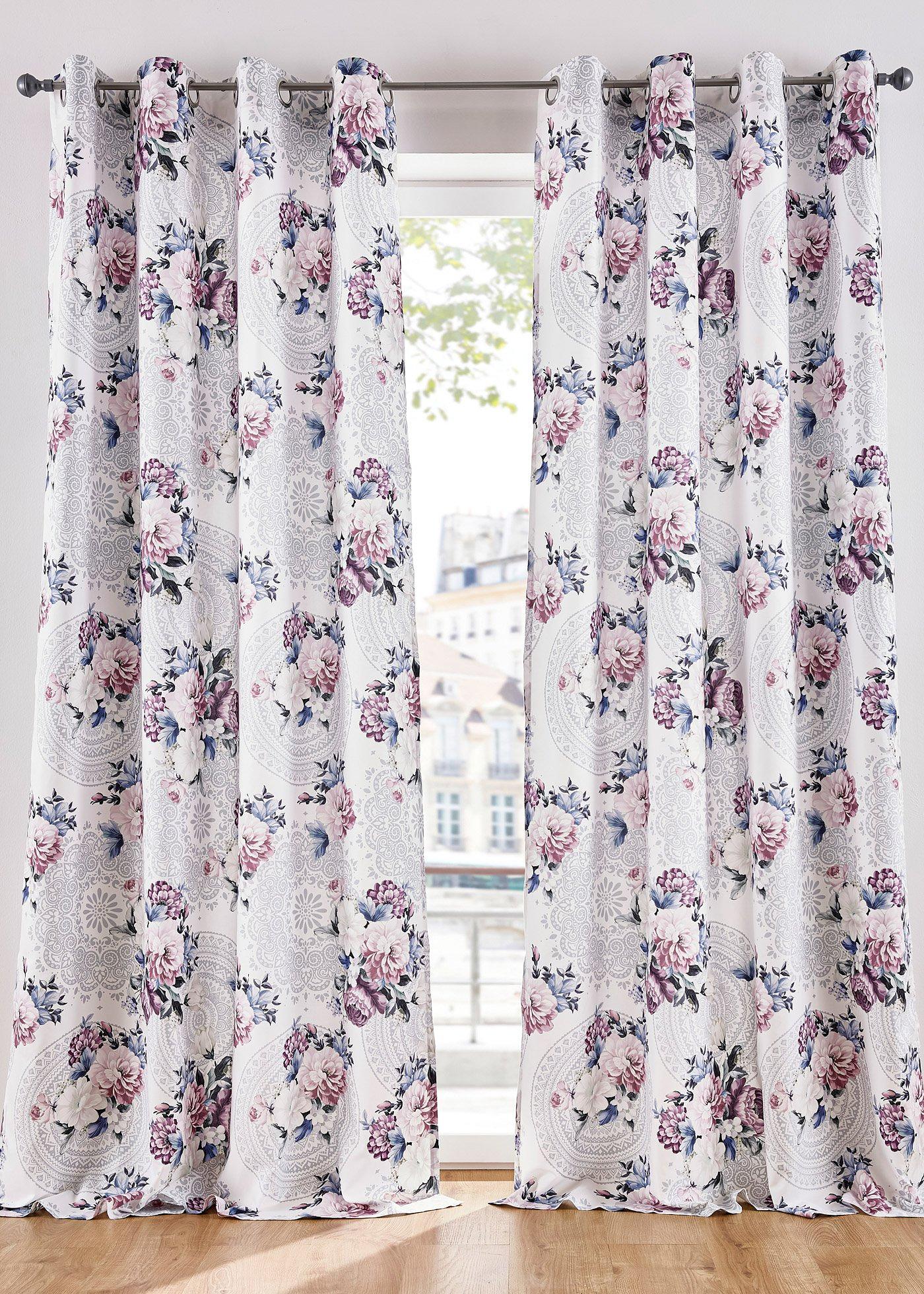 Panneau en microfibre avec imprimé ornemental (1 pce.)