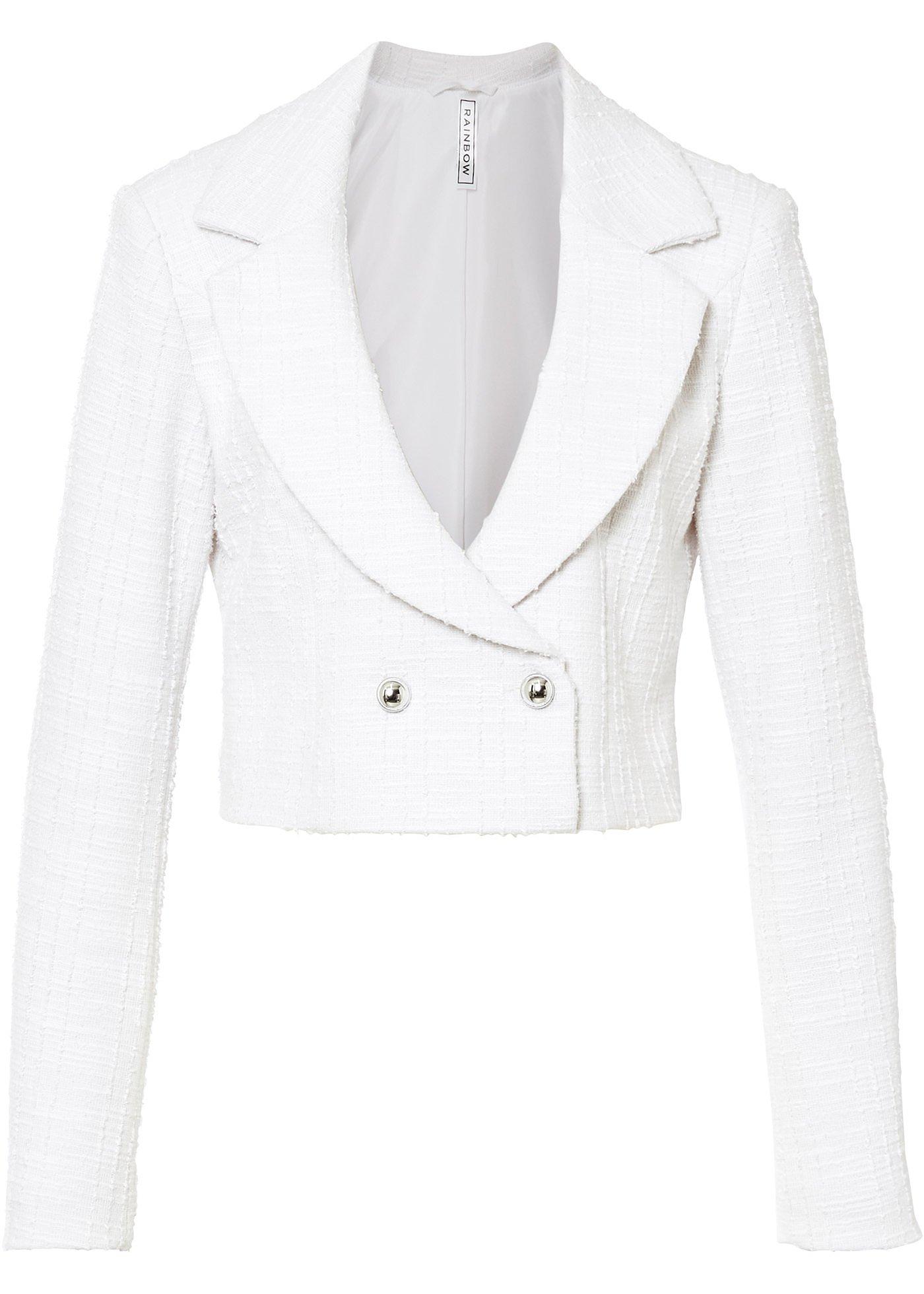 Image de Blazer boléro en tissu bouclé