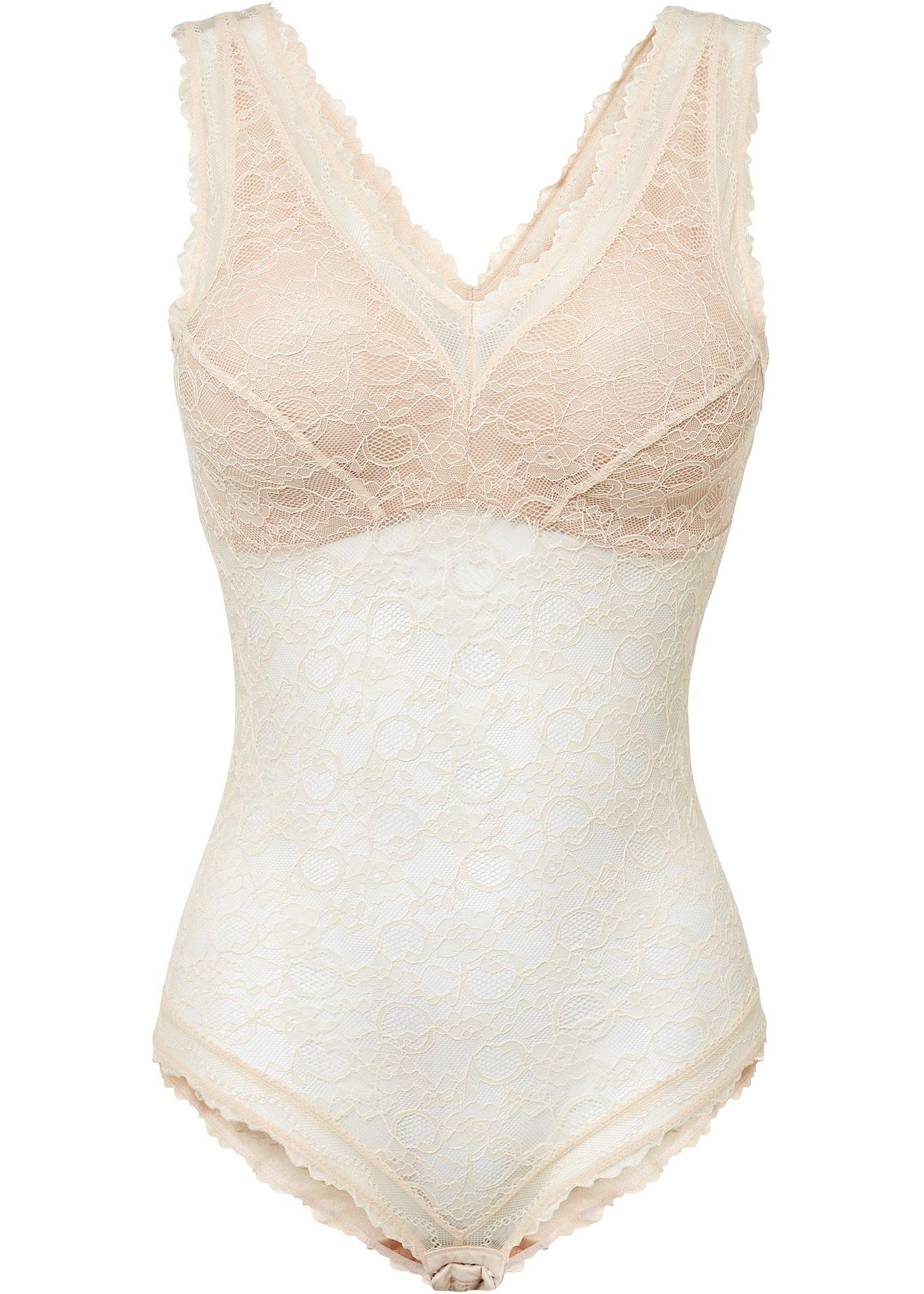 Body sans armatures en dentelle romantique