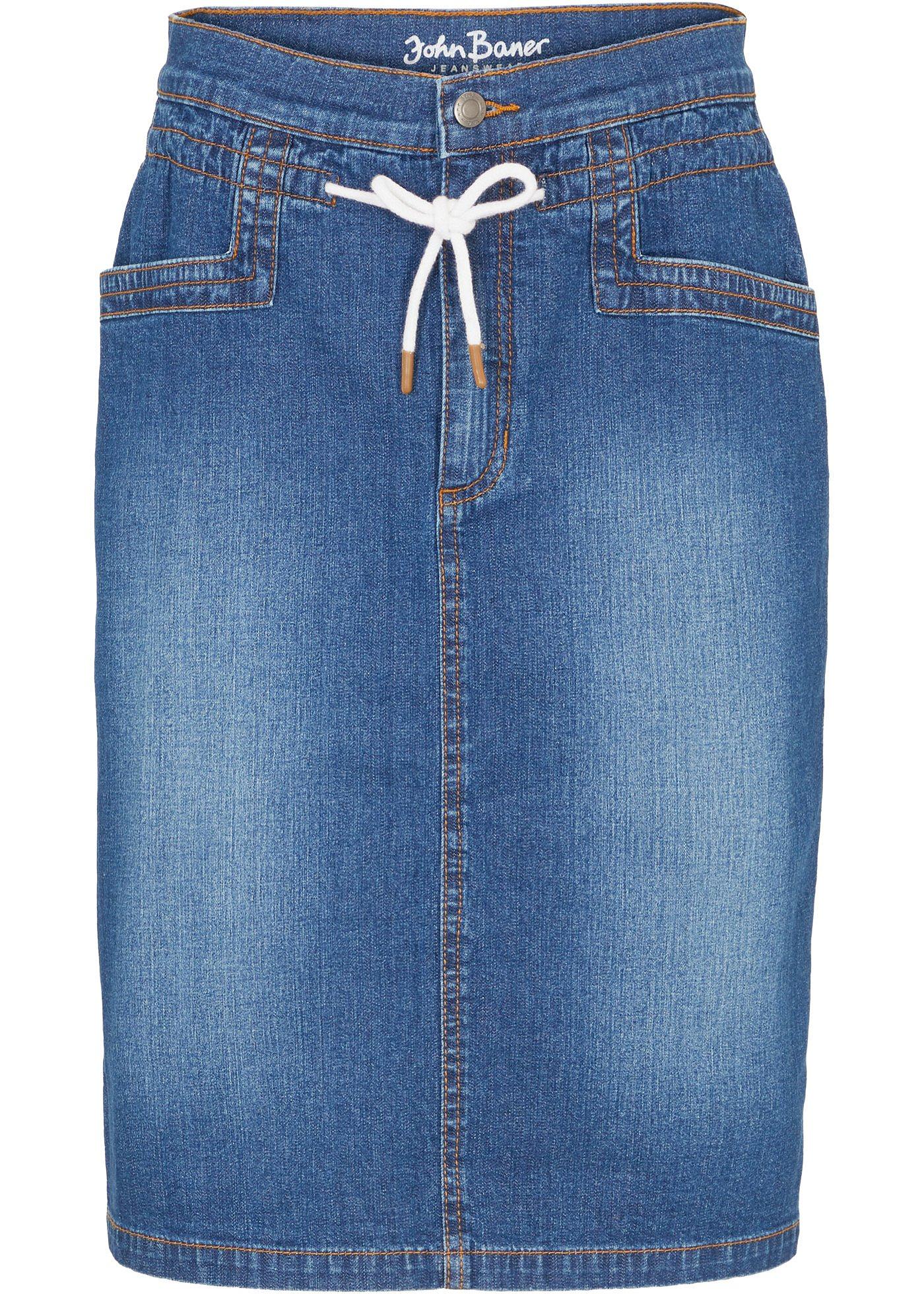 Jupe en jean extensible