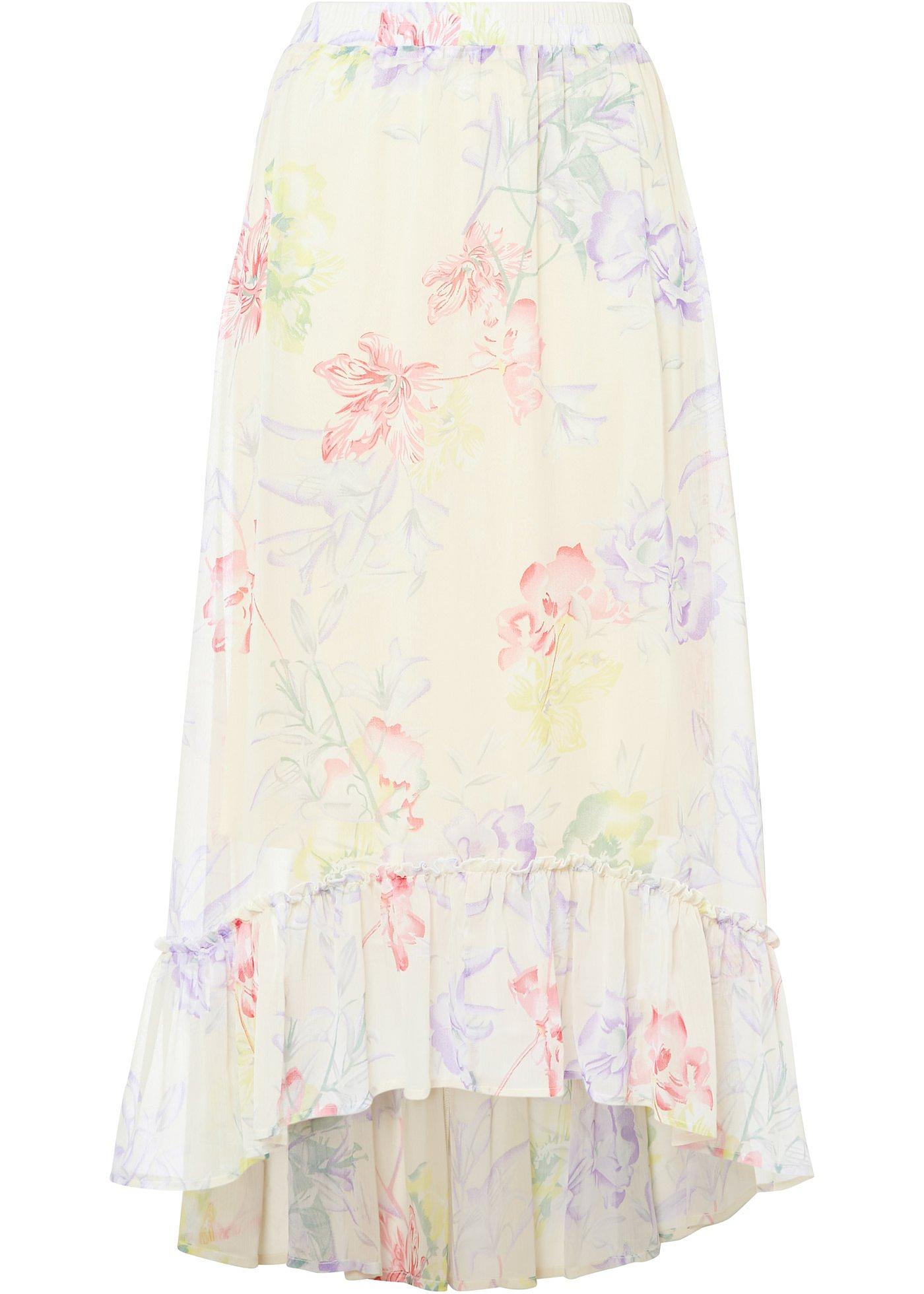 Jupe à volant en chiffon