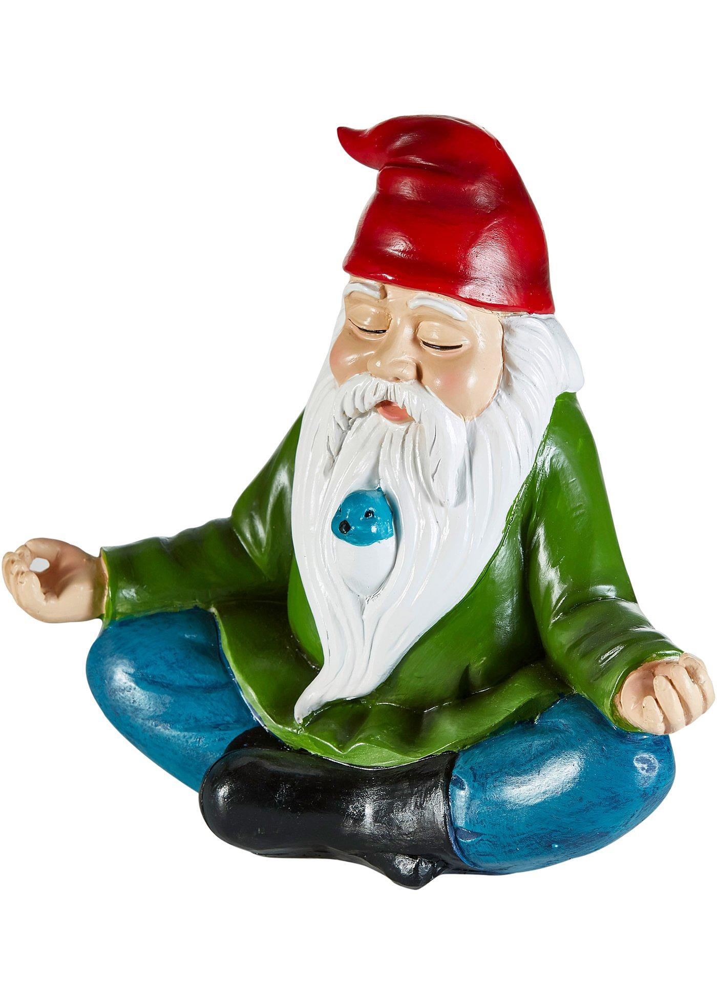 Figurine déco nain de jardin avec barbe