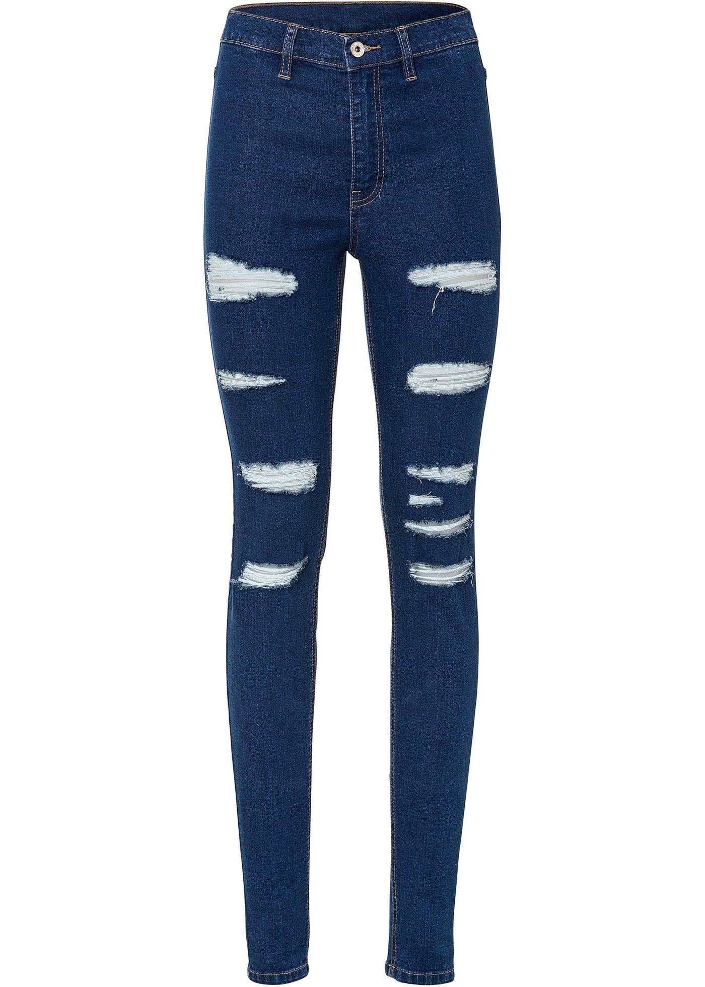 Image de Jean Super Skinny avec effets destroy