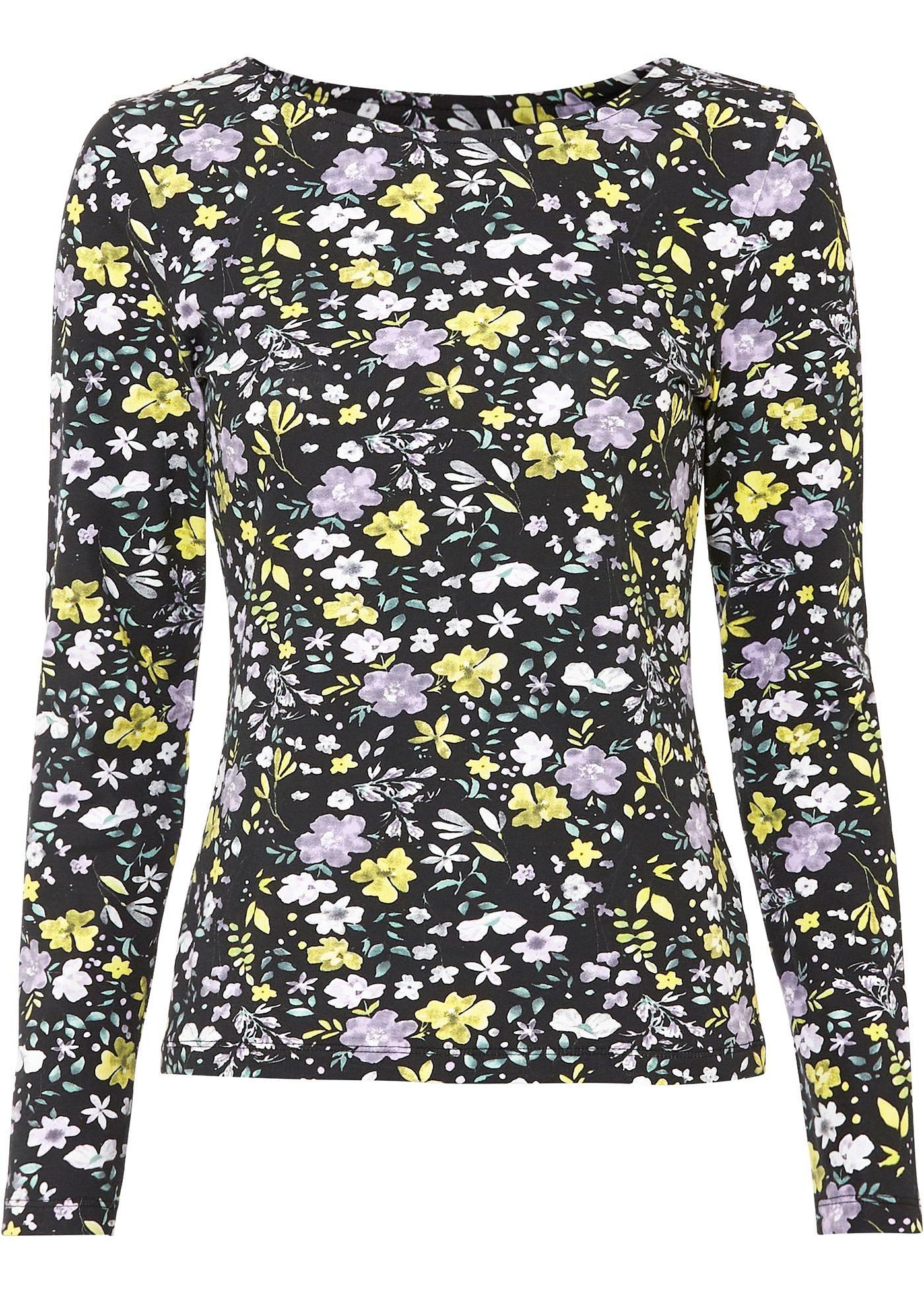 T-shirt manches longues avec décolleté dos