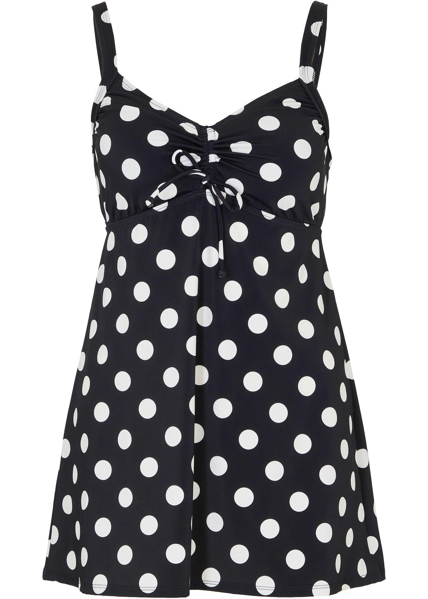 Haut de tankini long avec polyamide recyclé