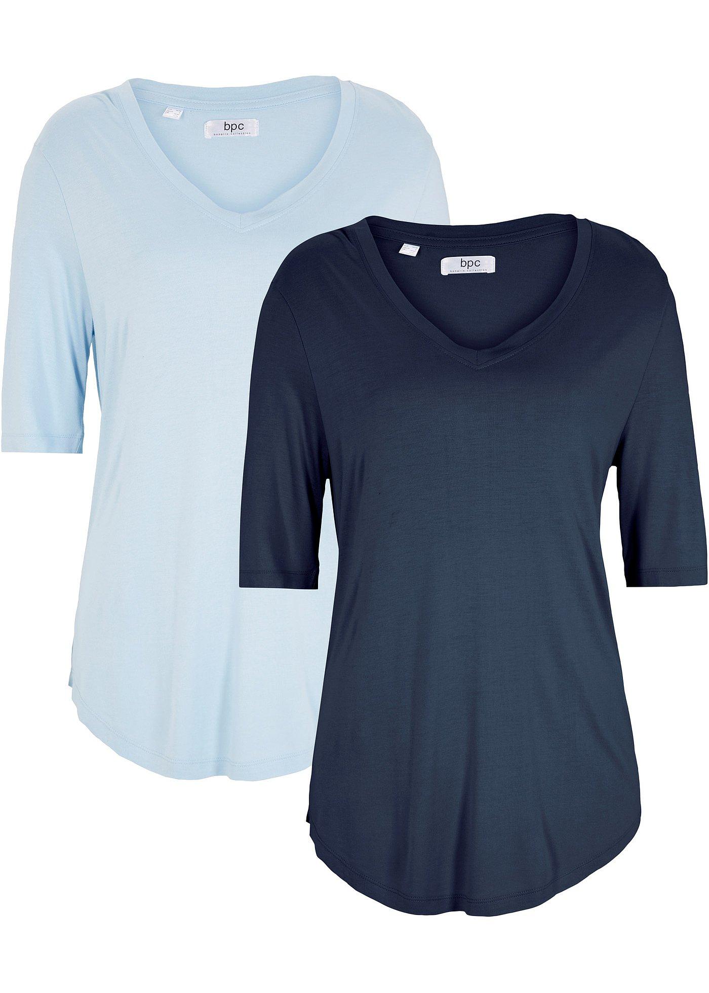 Lot de 2 T-shirts en viscose