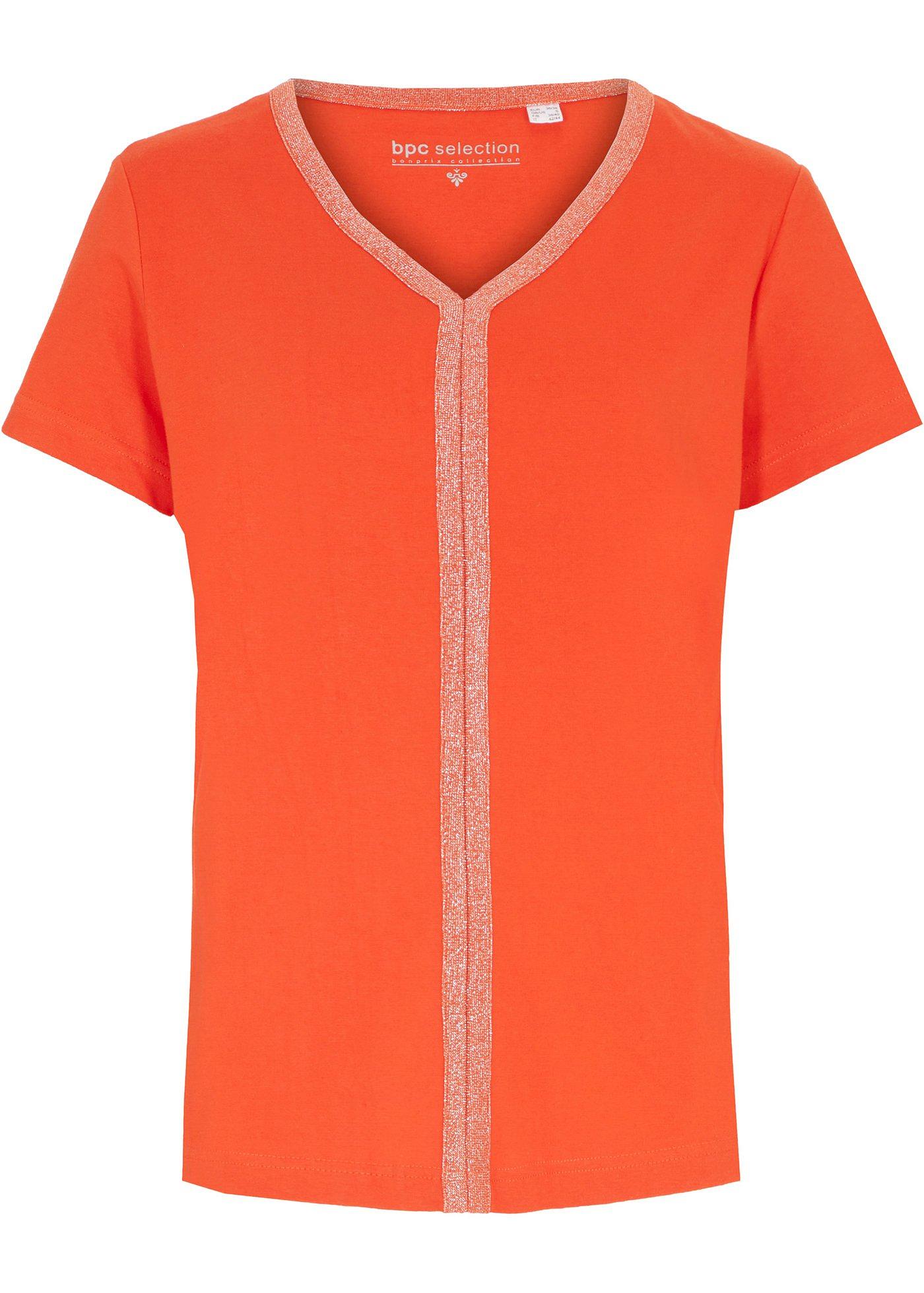 T-shirt avec bordure pailletée