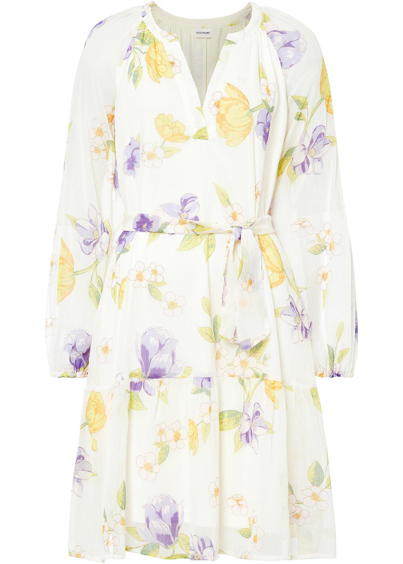 DESIGN - Robe longue sans manches avec col - Vichy bleu marine