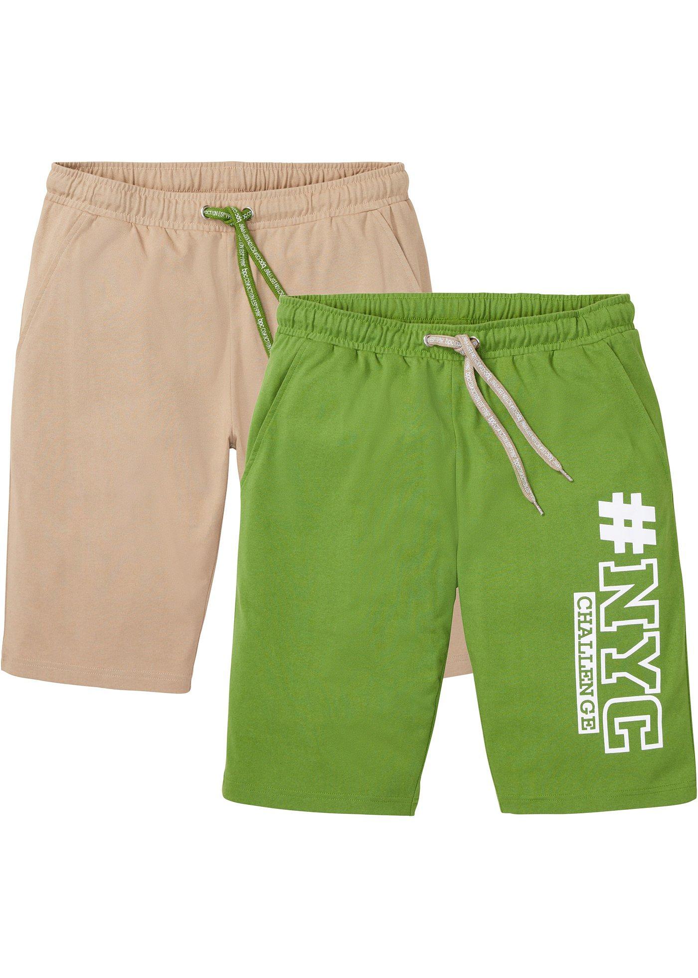 Lot de 2 bermudas en jersey, Regular Fit