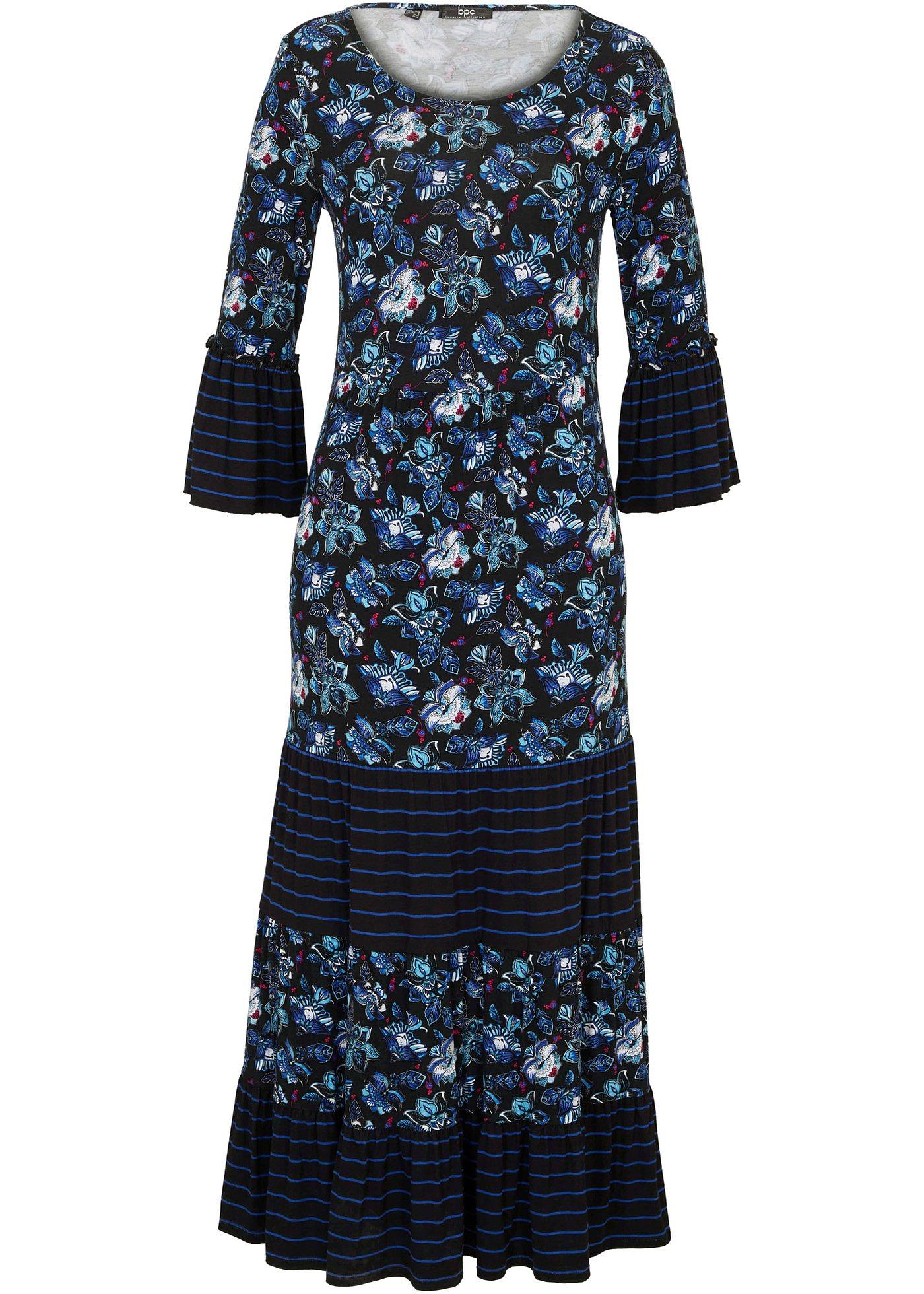 Robe longue en jersey viscose