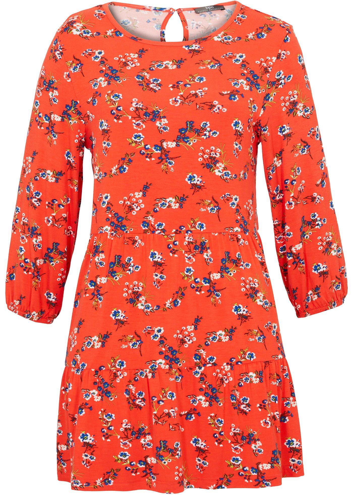 Tunique à volants en viscose