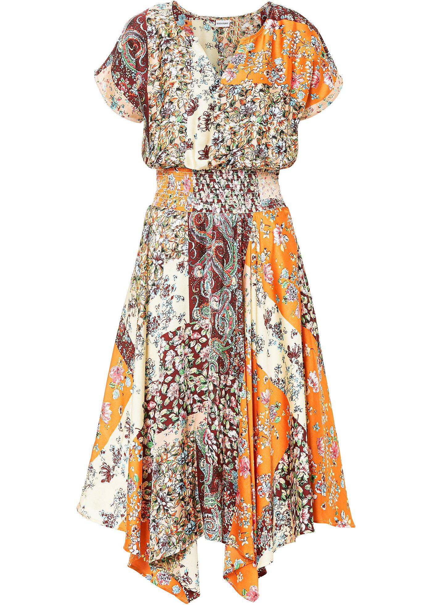 Robe à pans aspect satiné