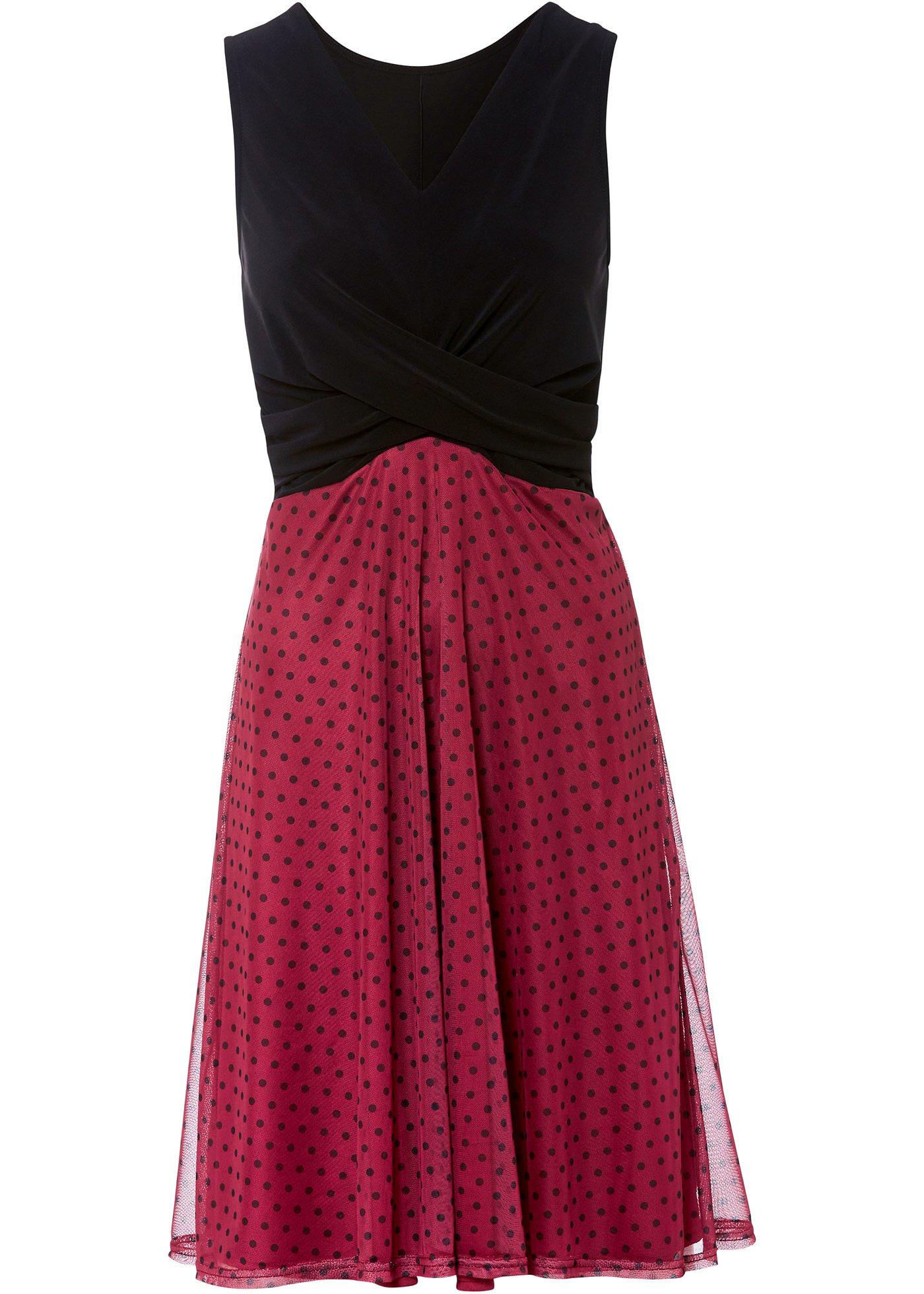 Robe avec jupe en mesh imprimé