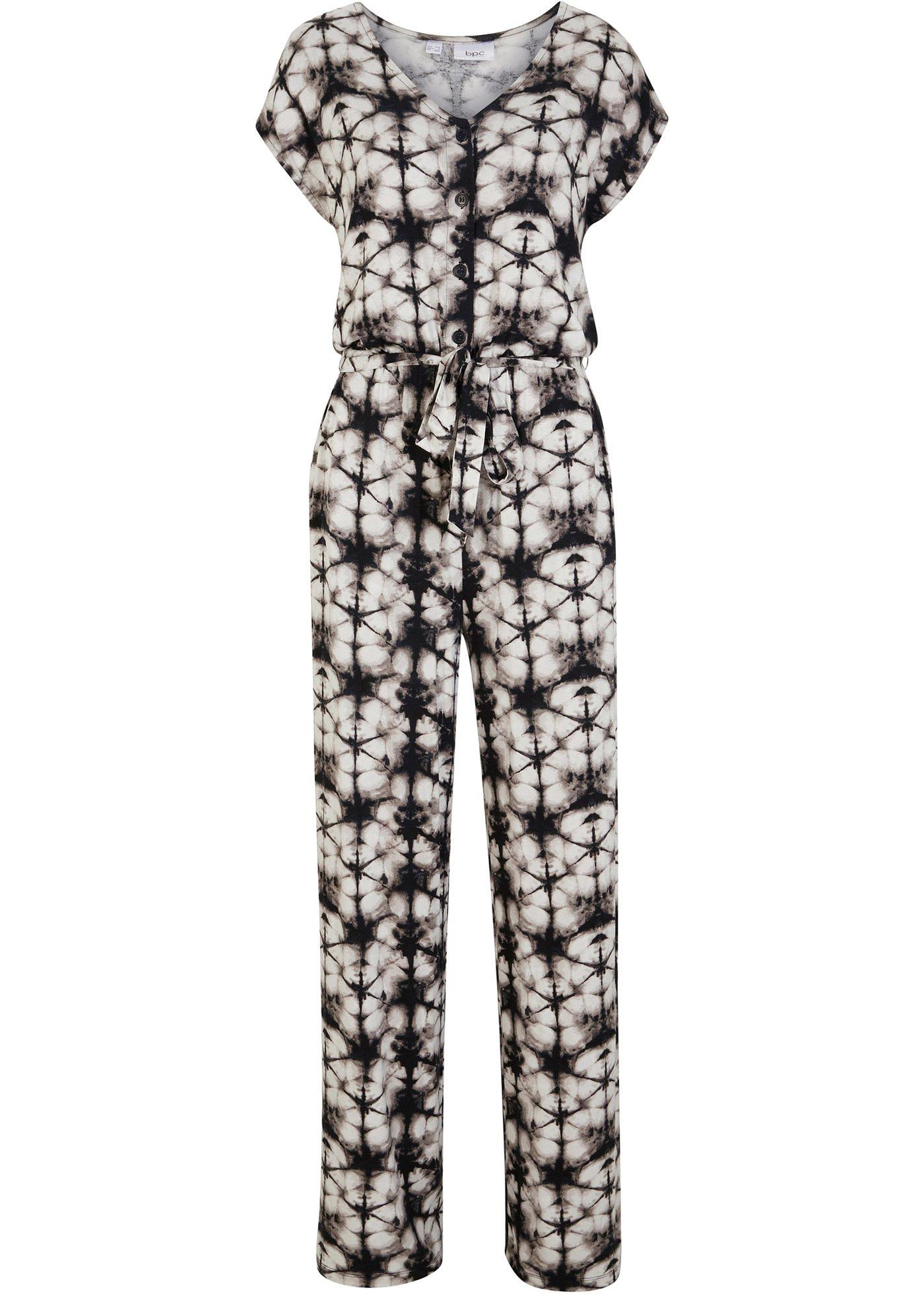 Combinaison en jersey viscose avec manches courtes