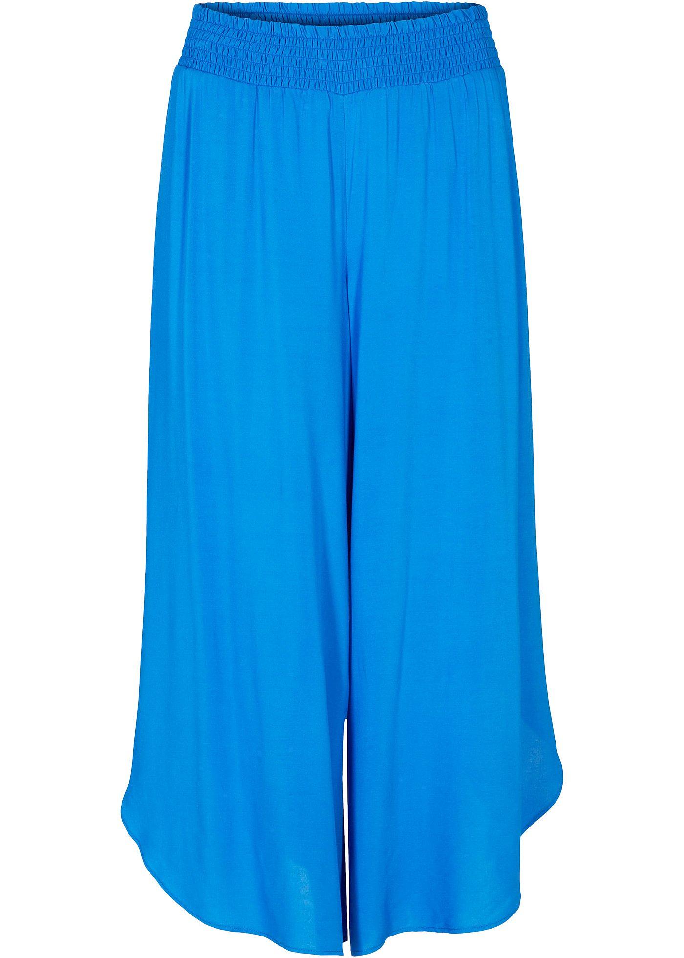 Jupe-culotte avec tour de taille confortable en viscose