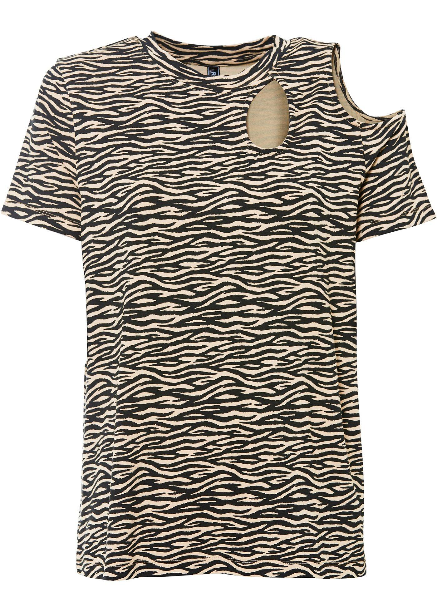 T-shirt avec découpes en viscose