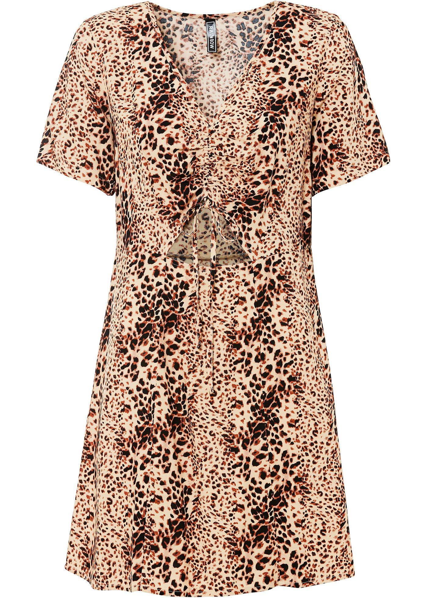 Robe avec découpe en viscose