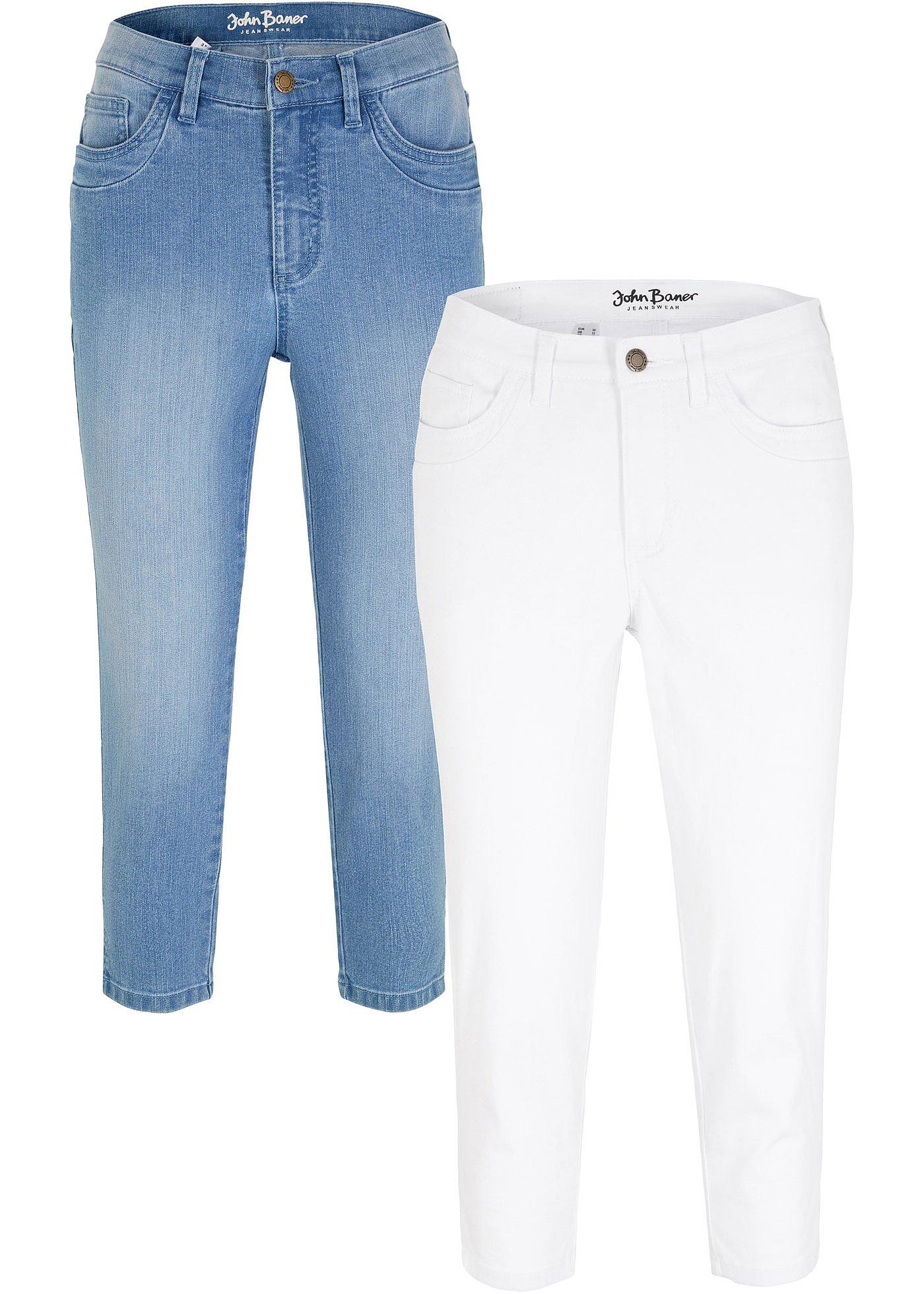 Image de Lot de 2 jeans extensibles 3/4