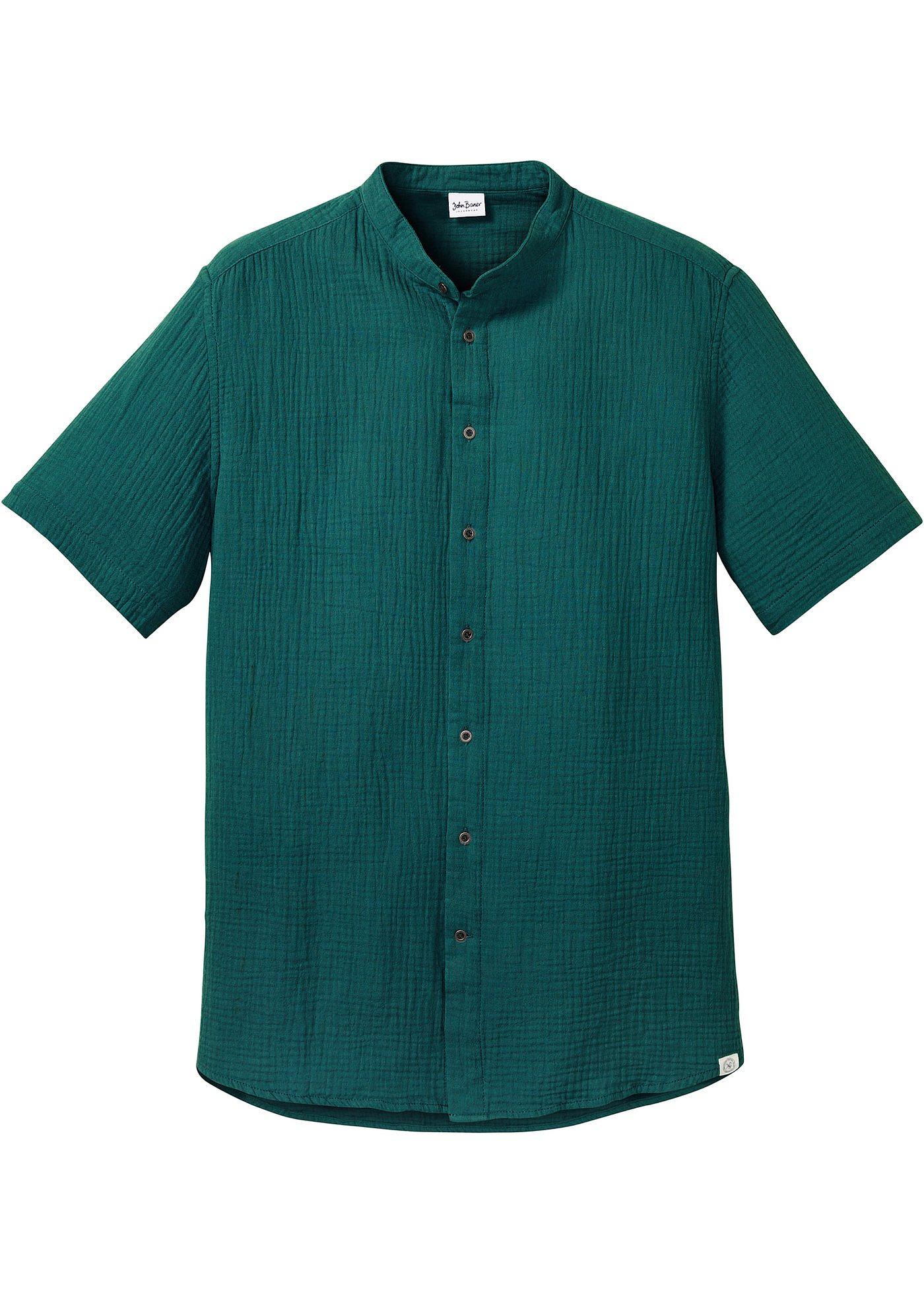 Chemise manches courtes en mousseline