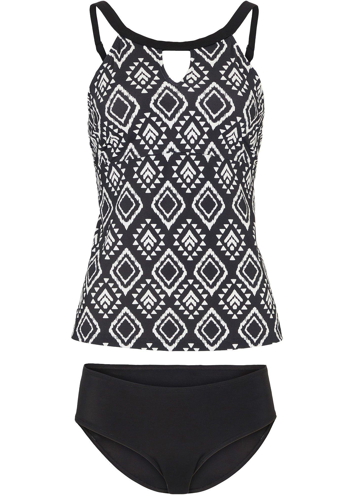 Tankini (Ens. 2 pces.) avec poches pour prothèses avec polyamide recyclé