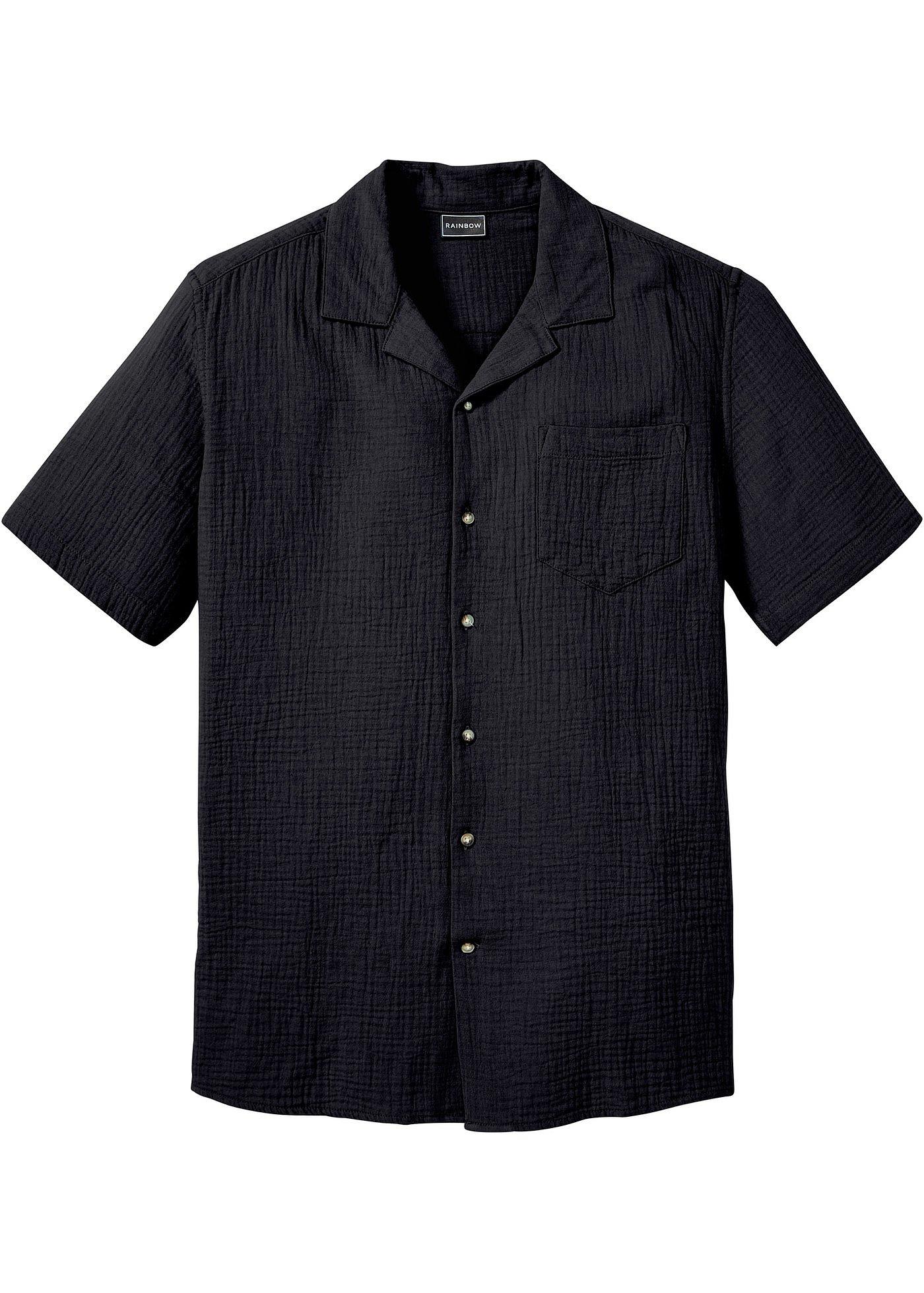 Chemise manches courtes en mousseline