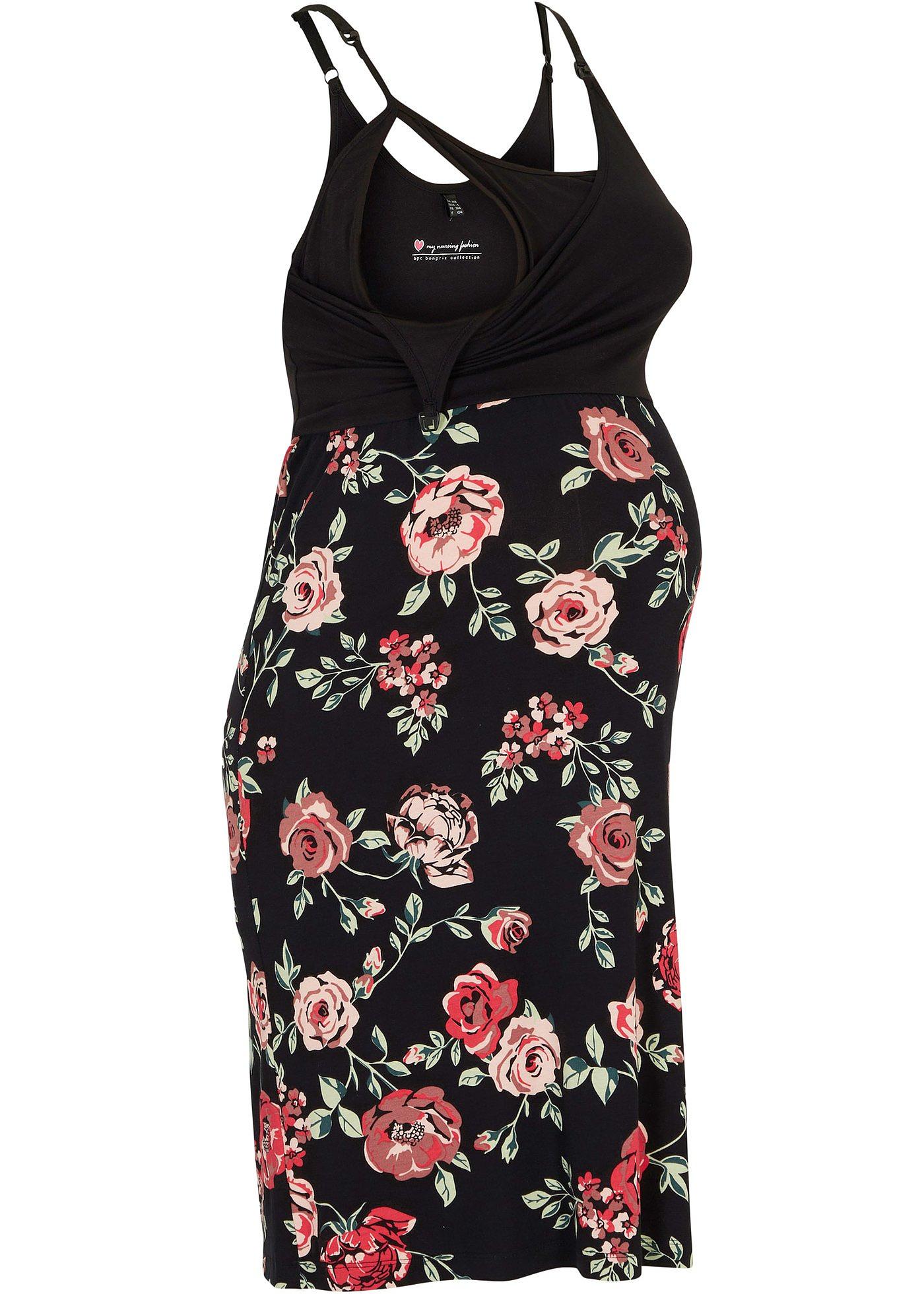 Robe de grossesse en viscose avec fonction allaitement