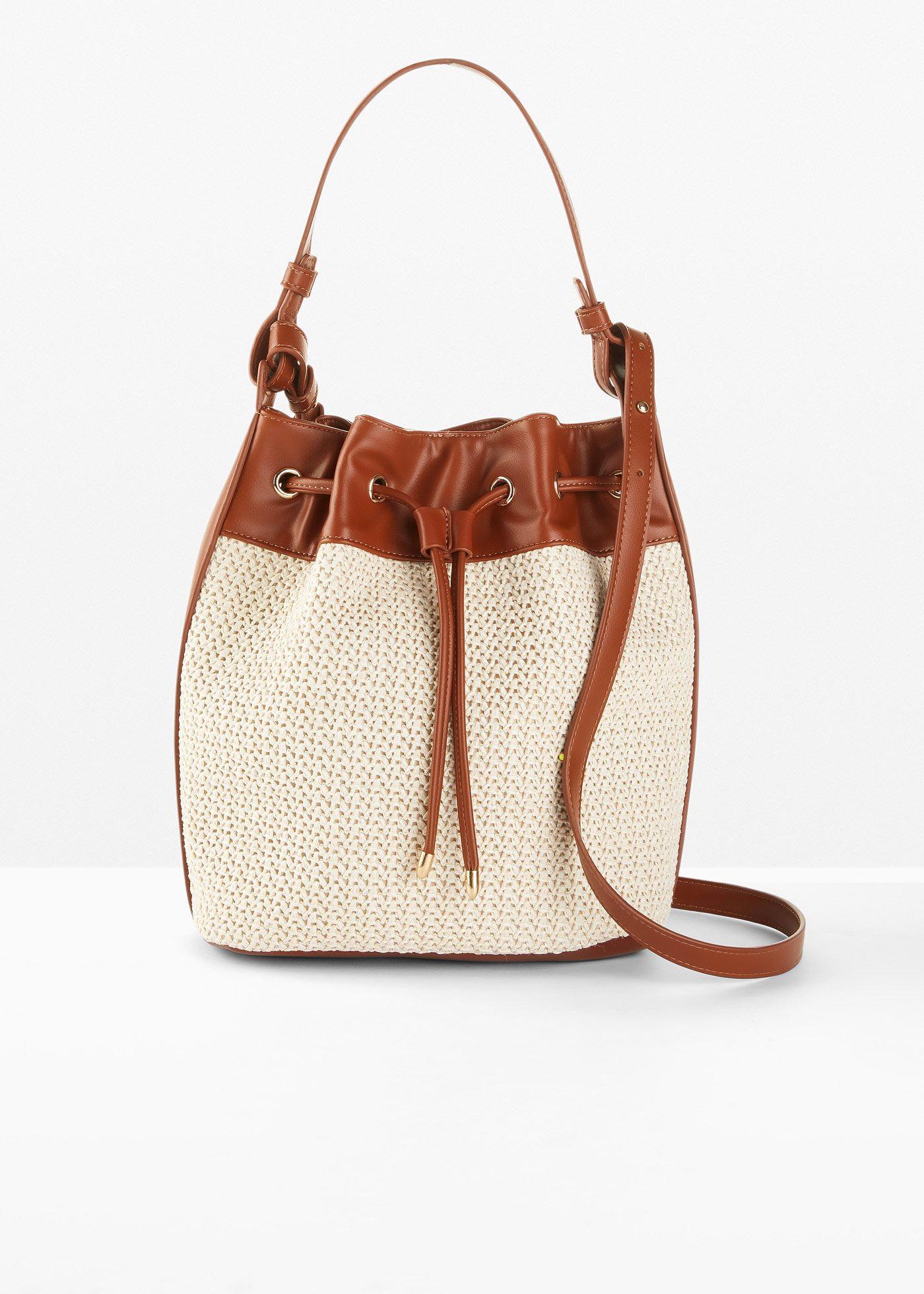 Sac boule en paille