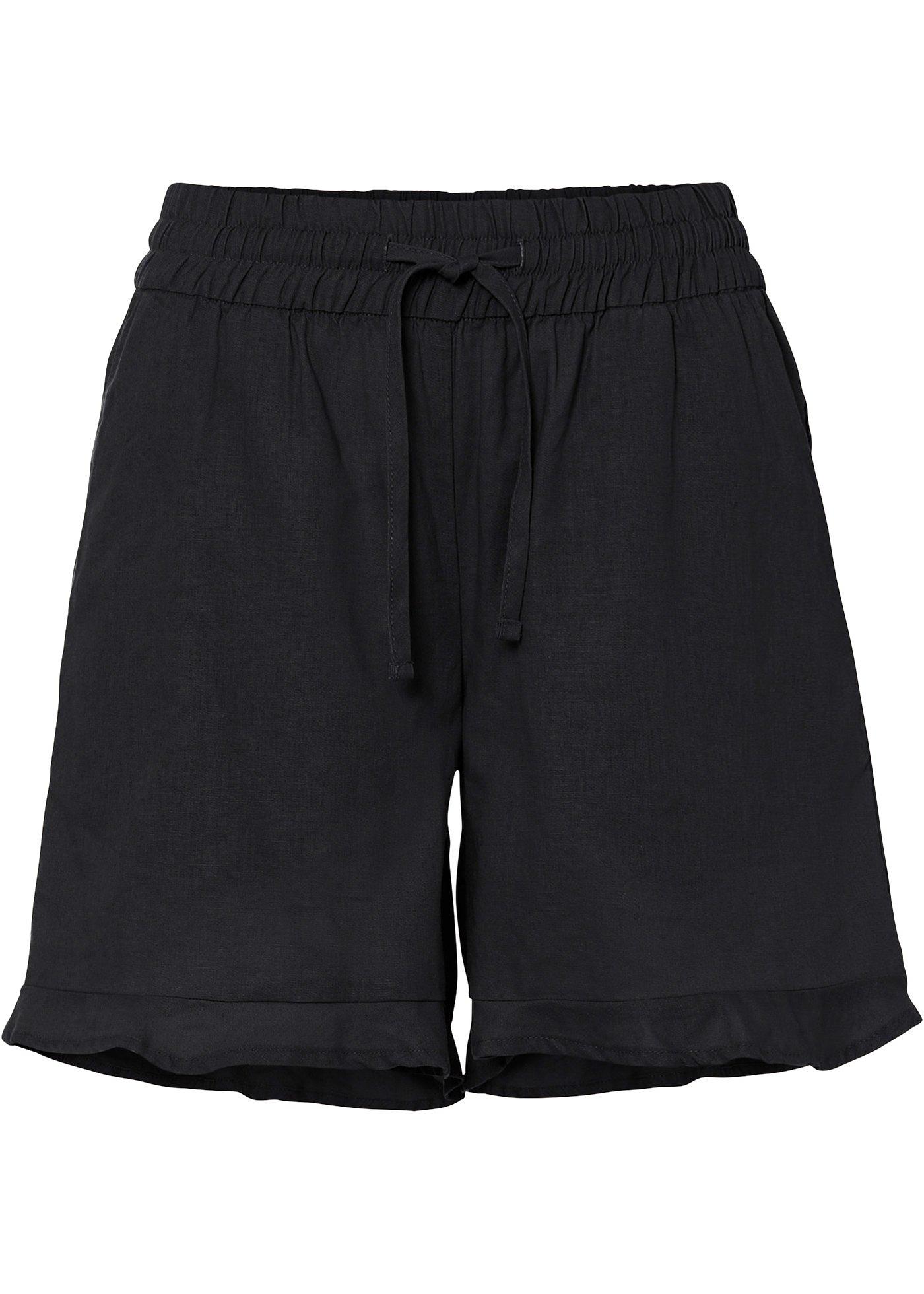 Short en lin majoritaire à volant