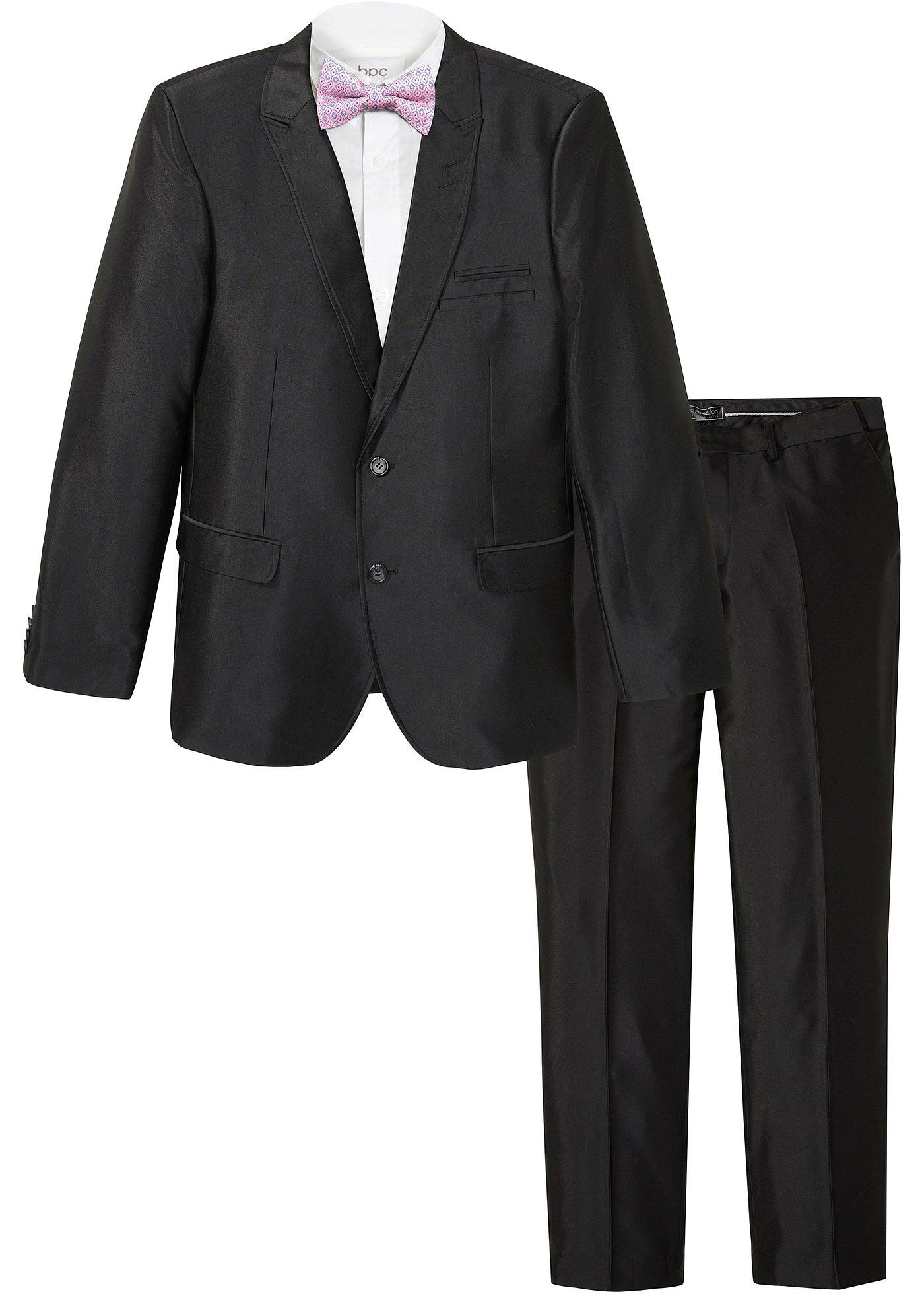 Costume de marié Slim Fit (Ens. 3 pces.) : veste, pantalon, nœud