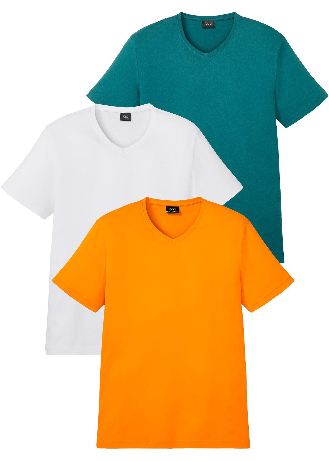 Lot de 3 T-shirts col en V