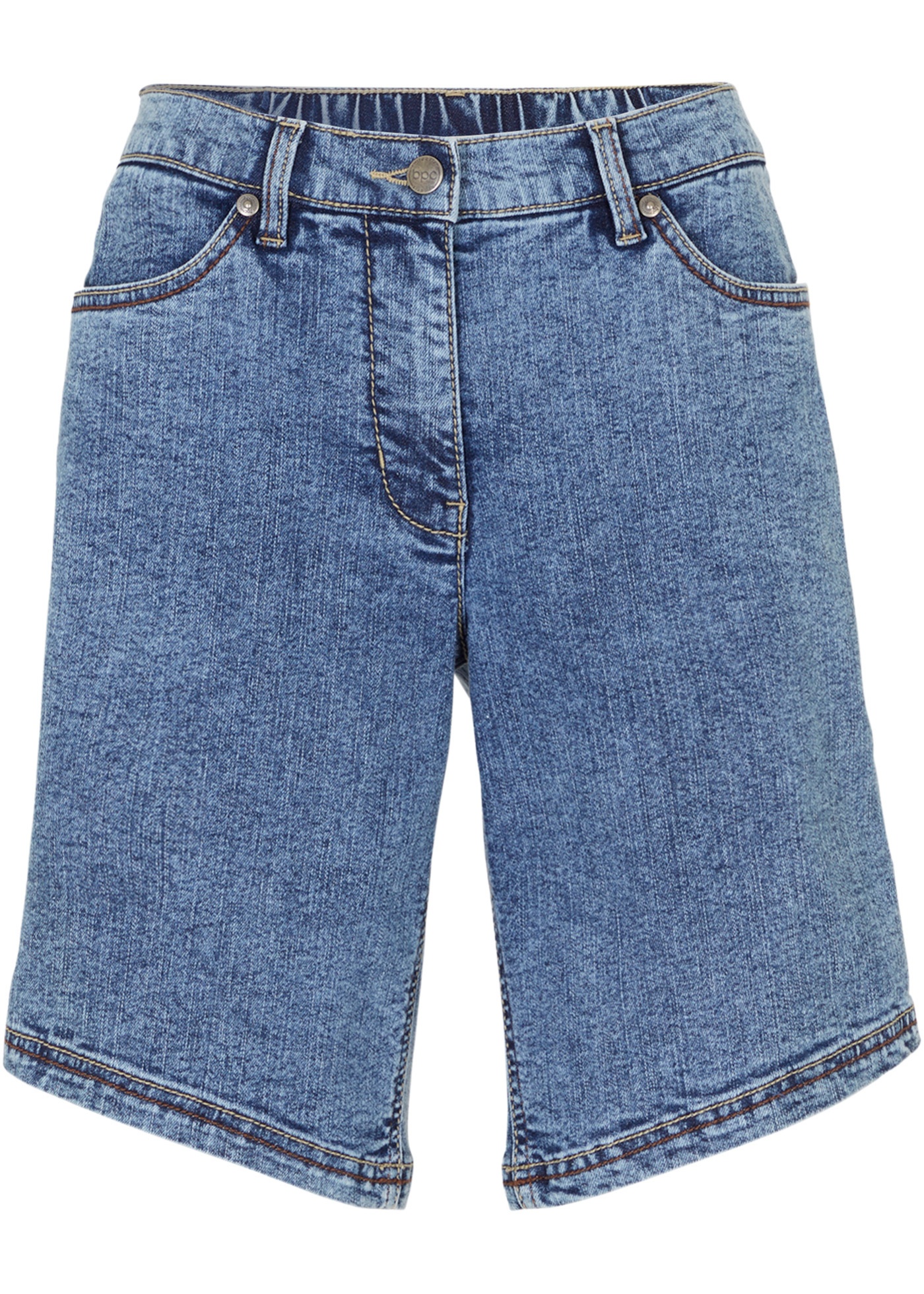 short en jean avec base en biais et taille confortable
