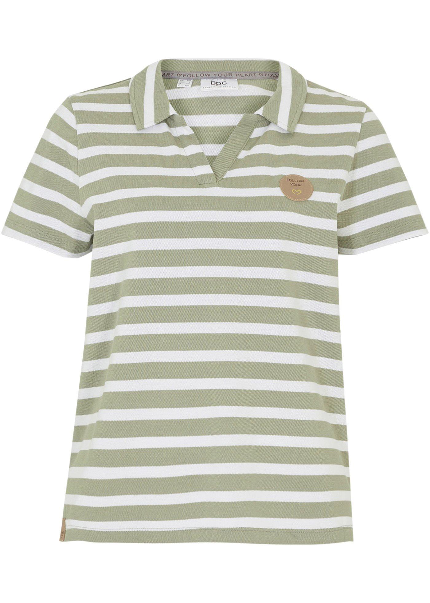 Polo coton à rayures