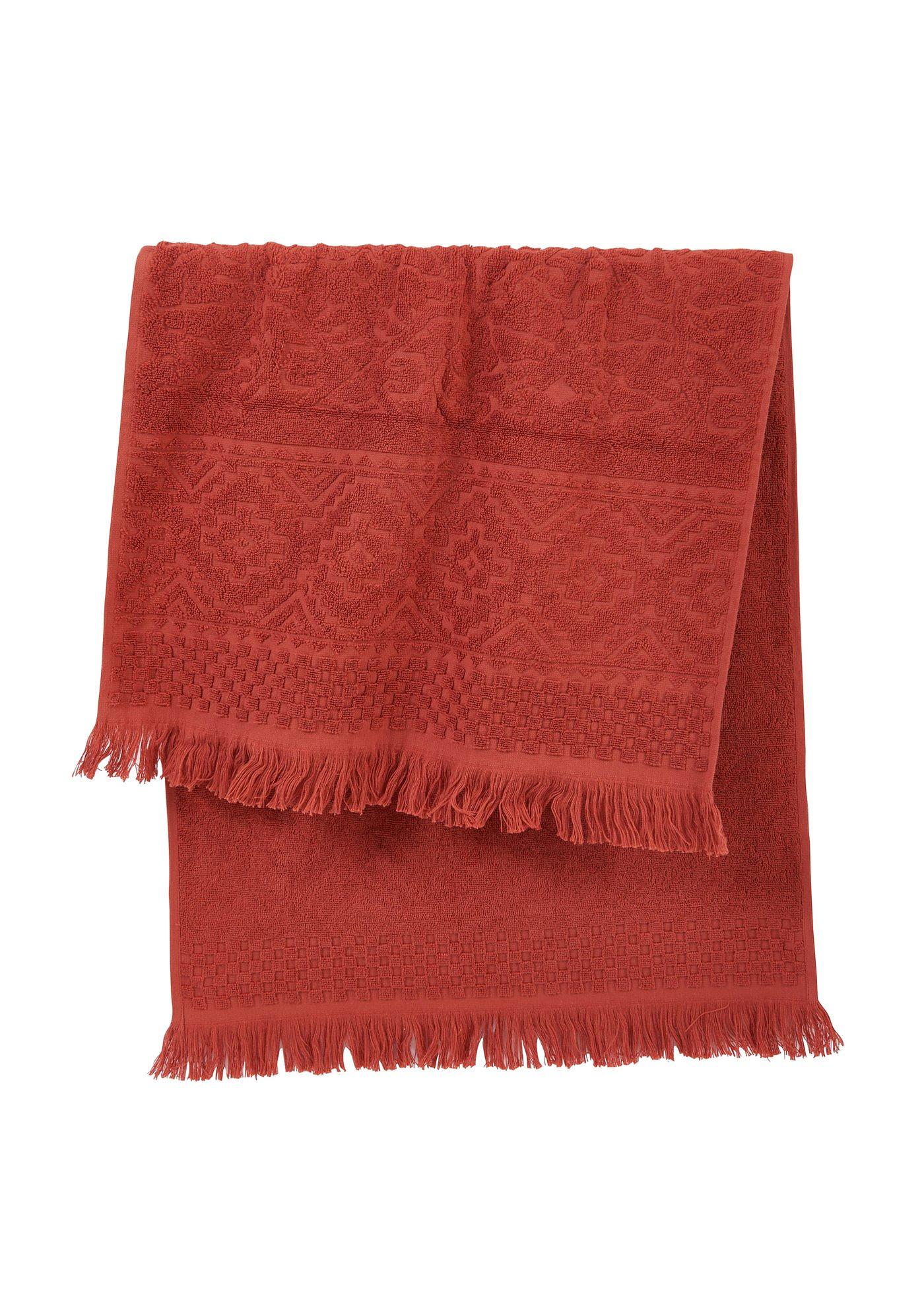 Serviette de toilette avec structure en relief