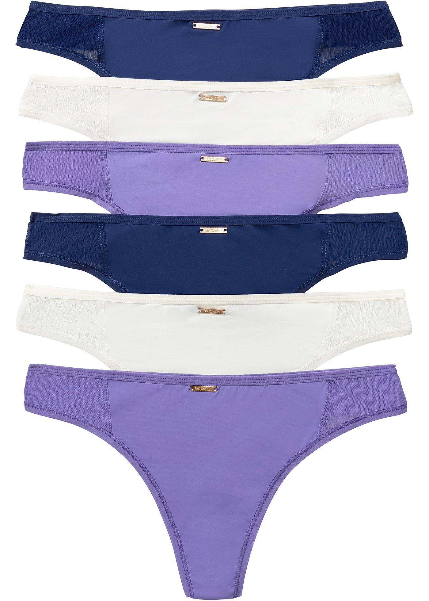 Lot de 6 strings en microfibre Feel Comfort