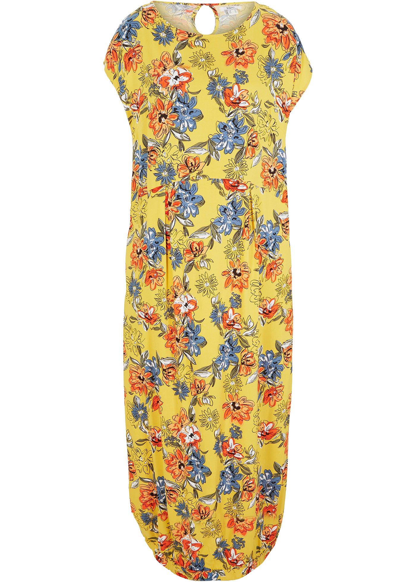 Robe longue en viscose, coupe en O