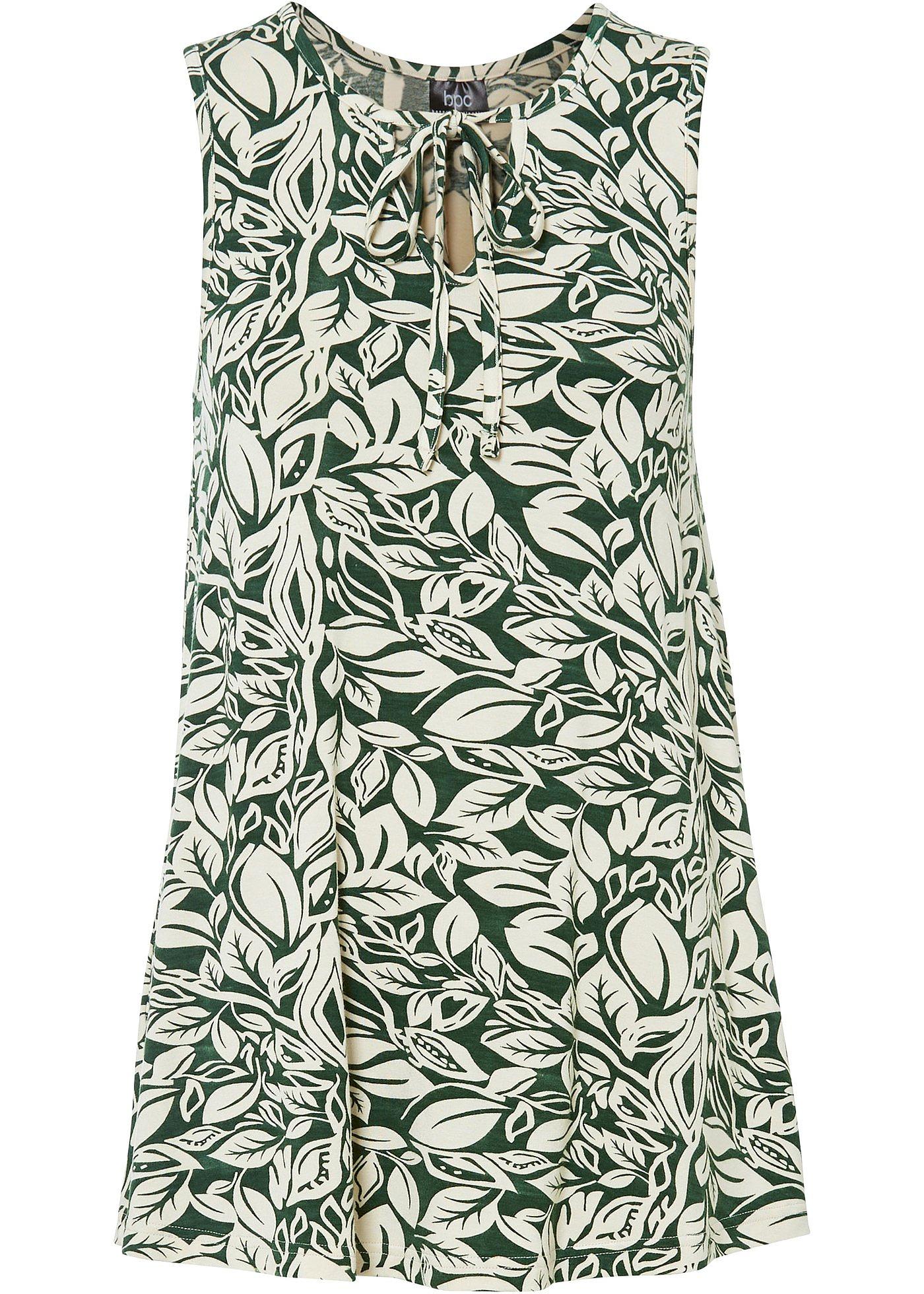 Top en jersey avec détail lien à nouer coupe trapèze