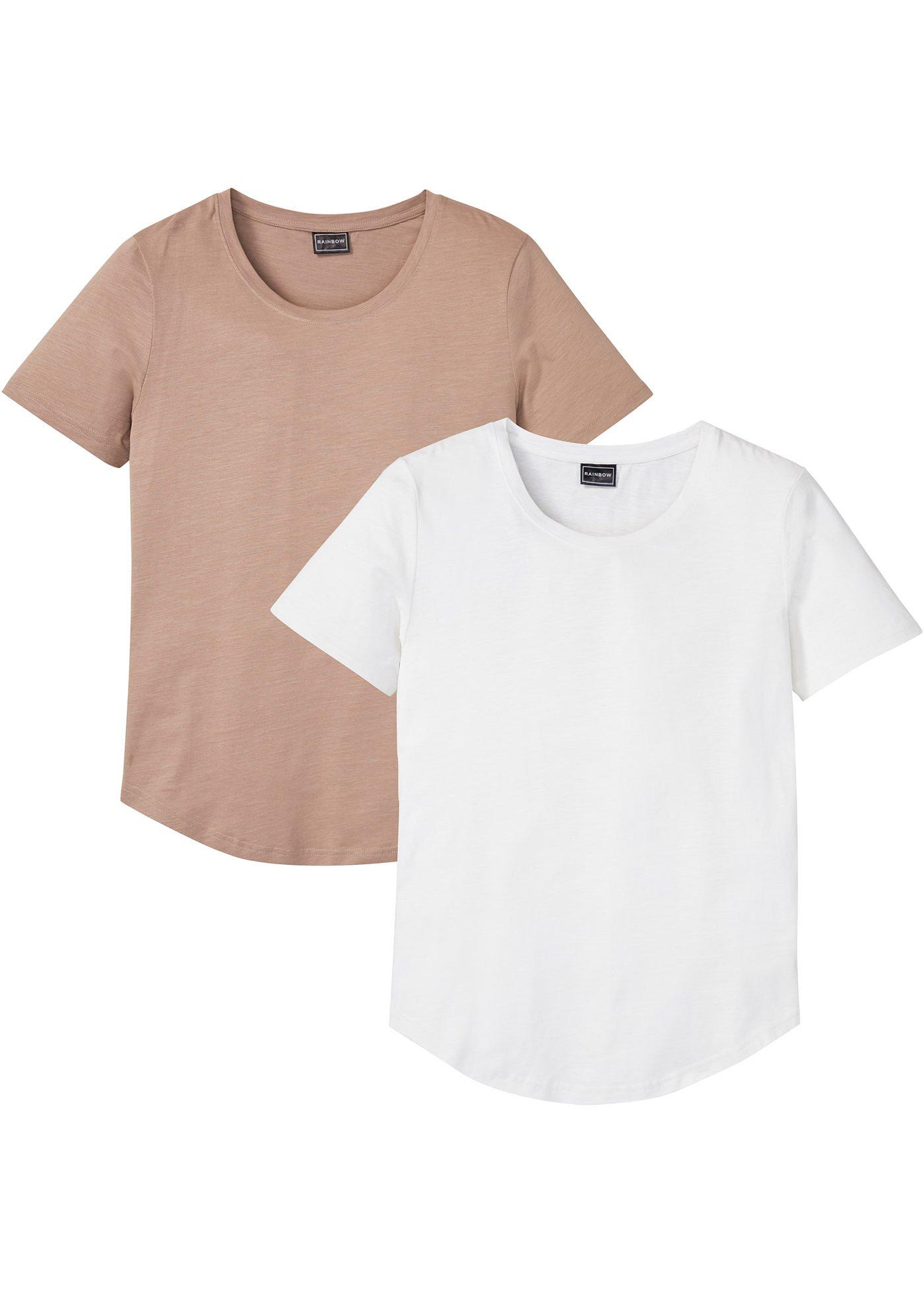 Lot de 2 T-shirts en fil flammé, Slim Fit