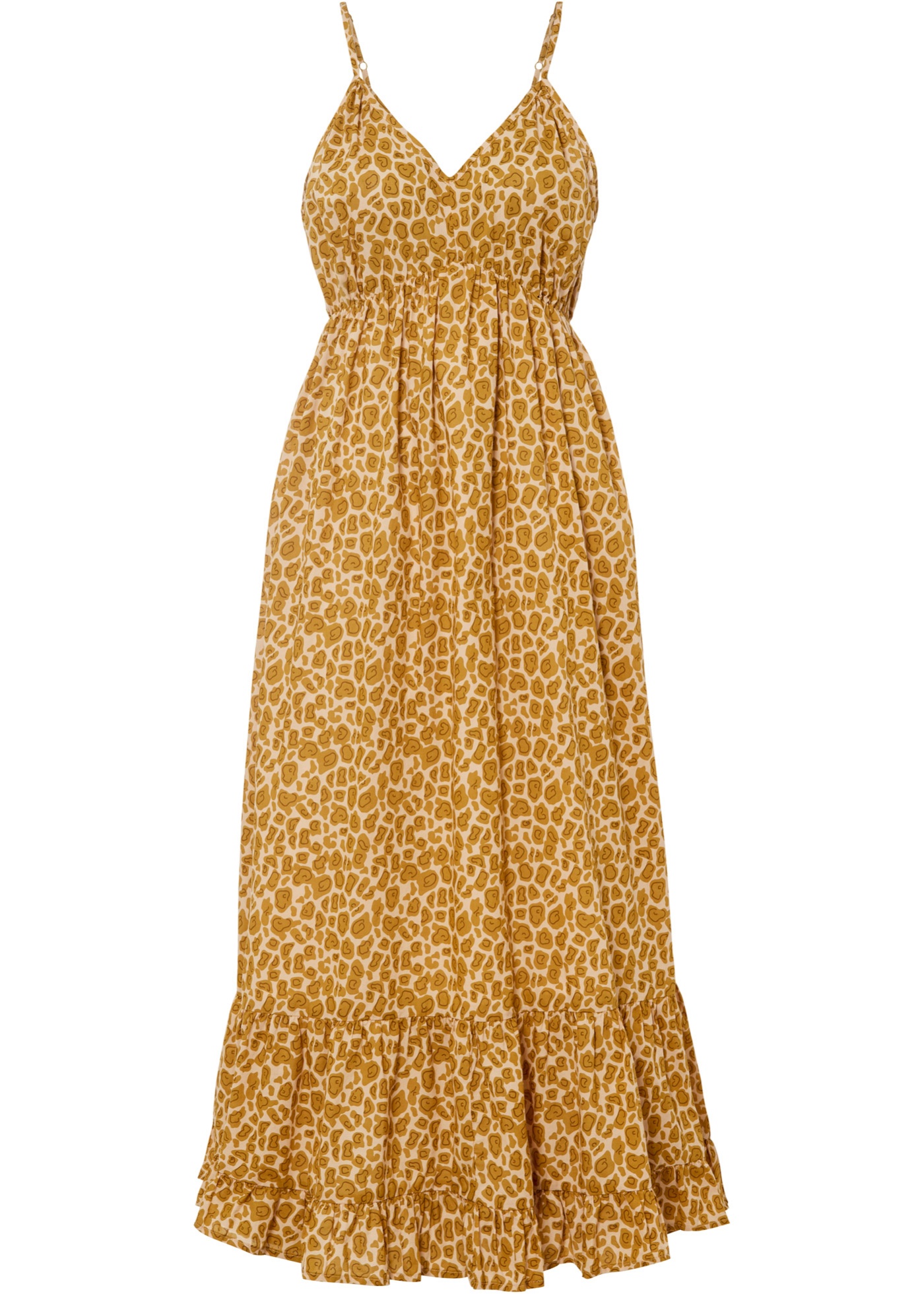 robe longue à imprimé léopard