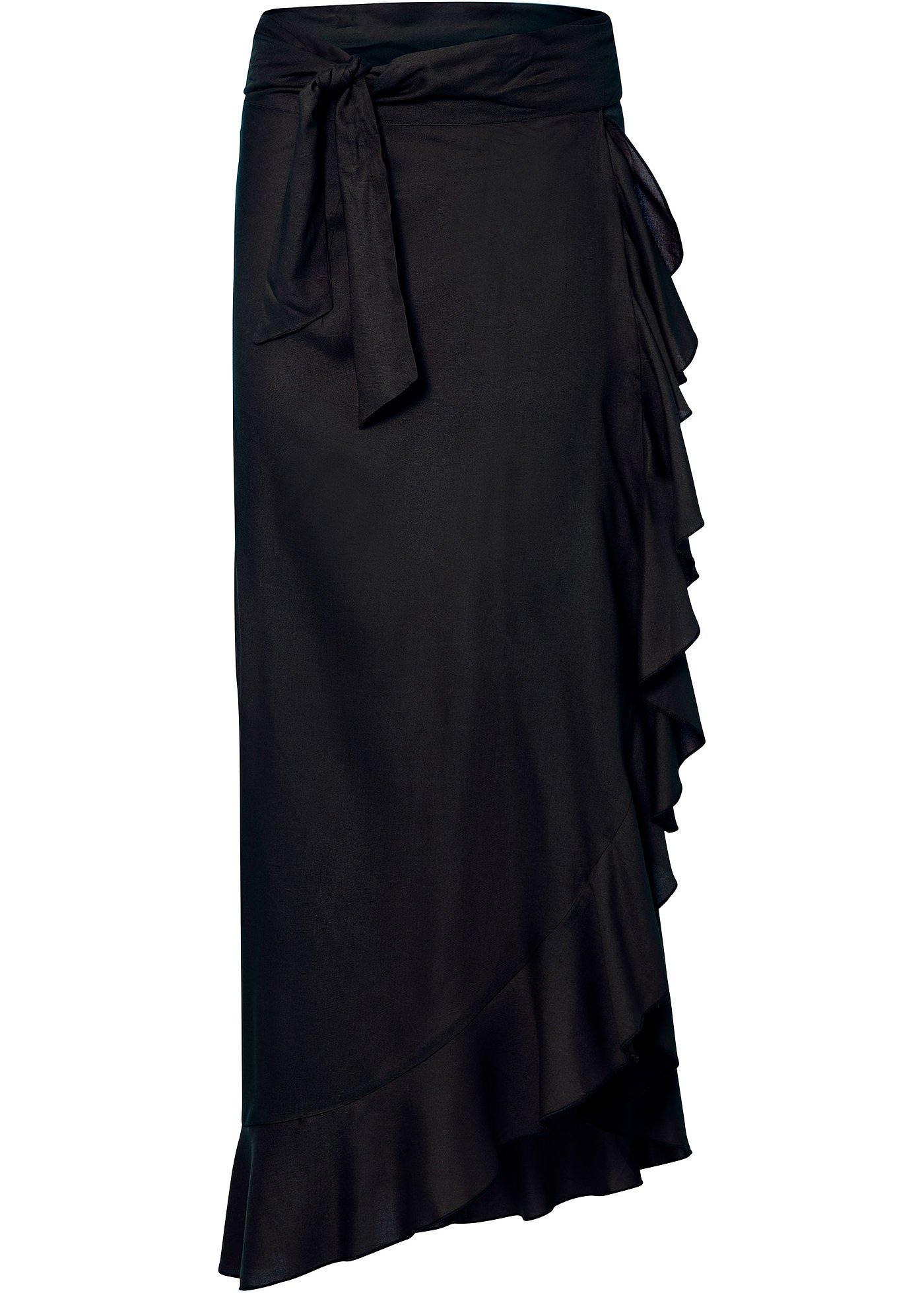 Jupe longue à volants