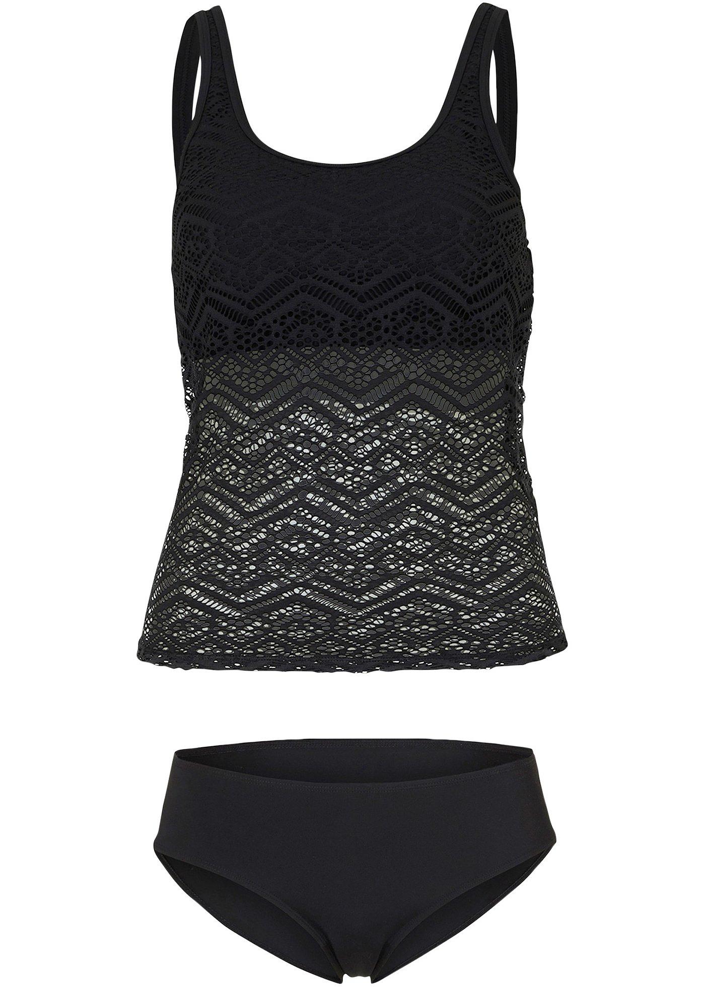 Tankini (Ens. 2 pces.) avec poches pour prothèses avec polyamide recyclé