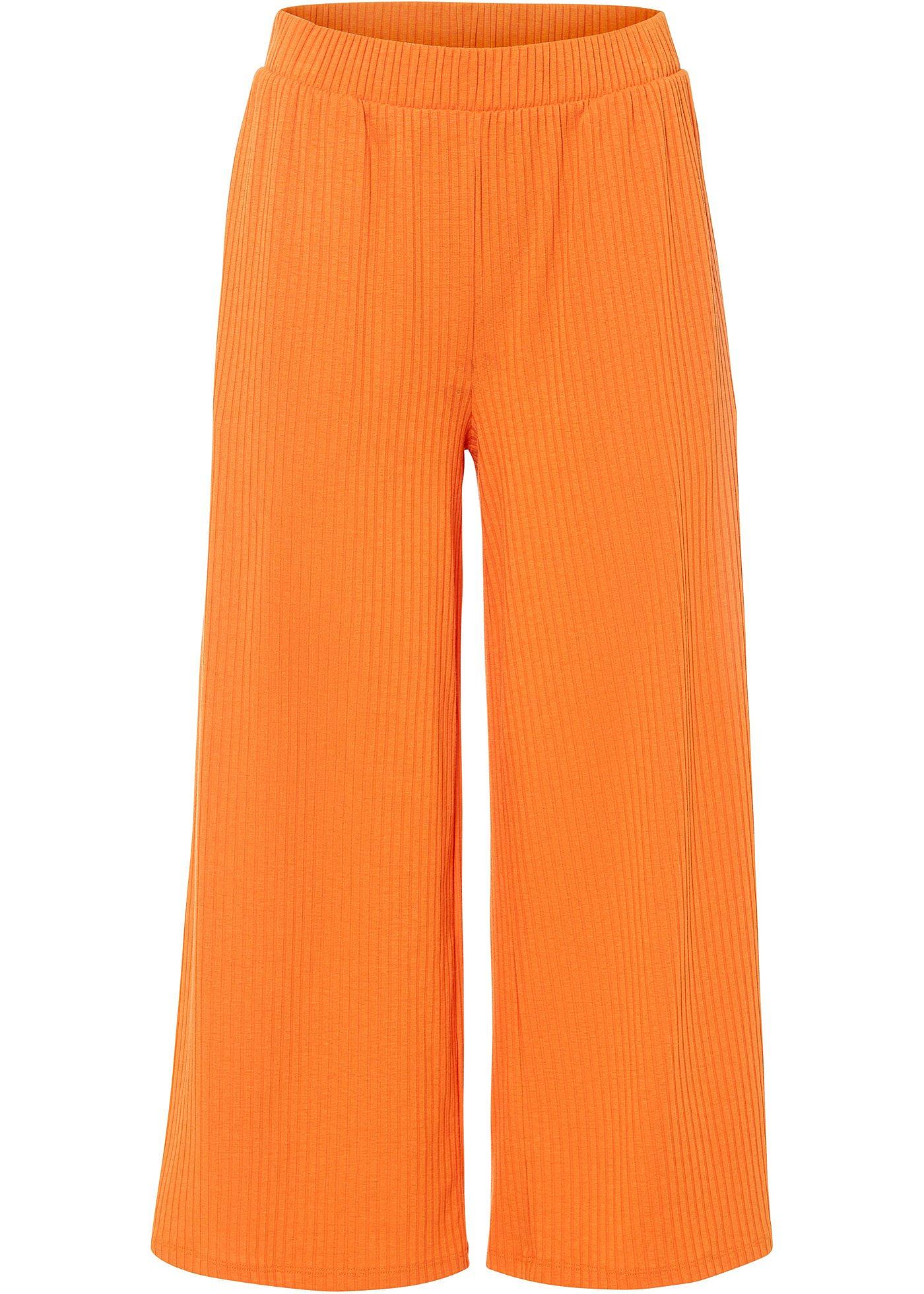 Image de Jupe-culotte en jersey côtelé avec taille confortable