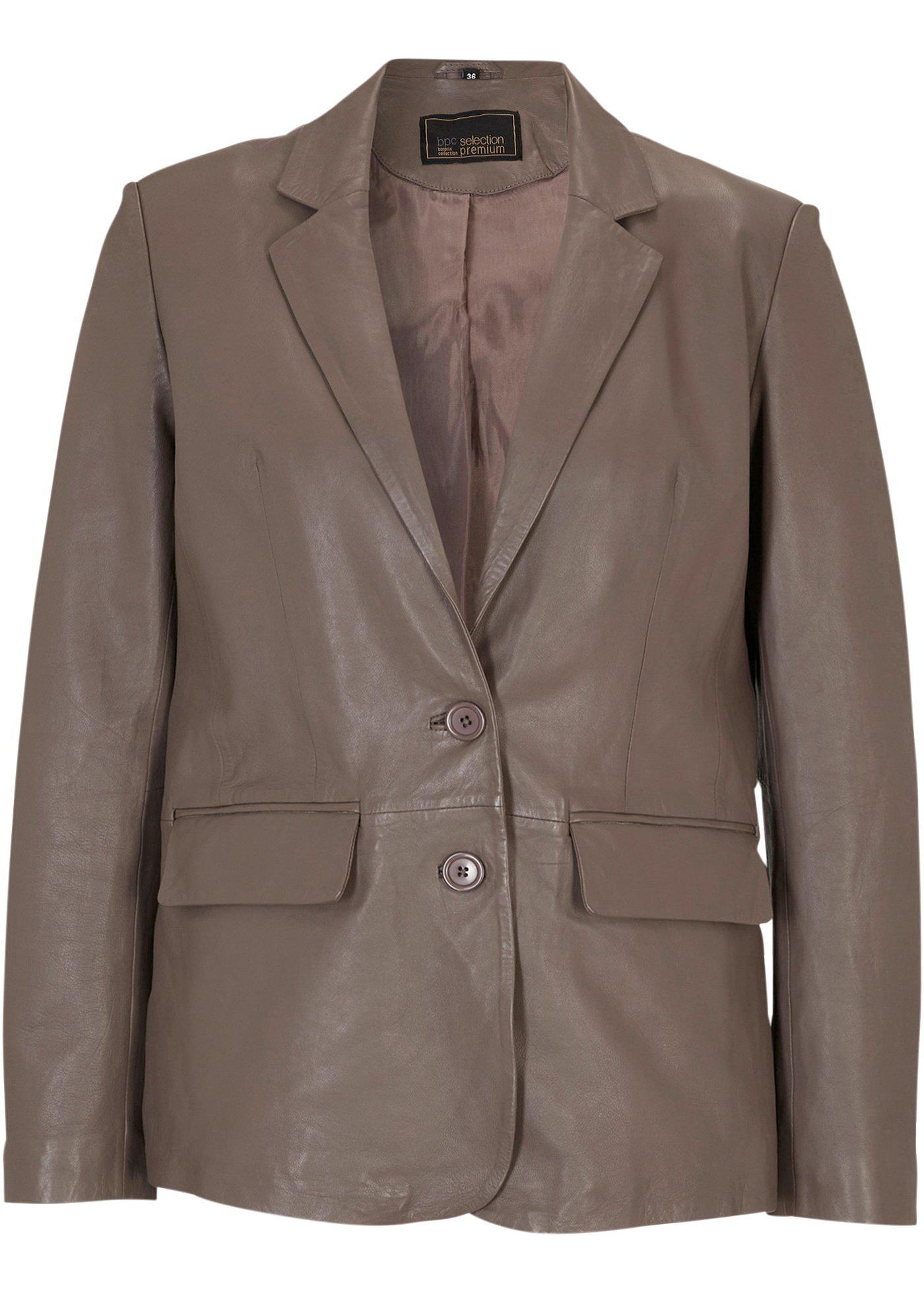 Blazer en cuir nappa d'agneau