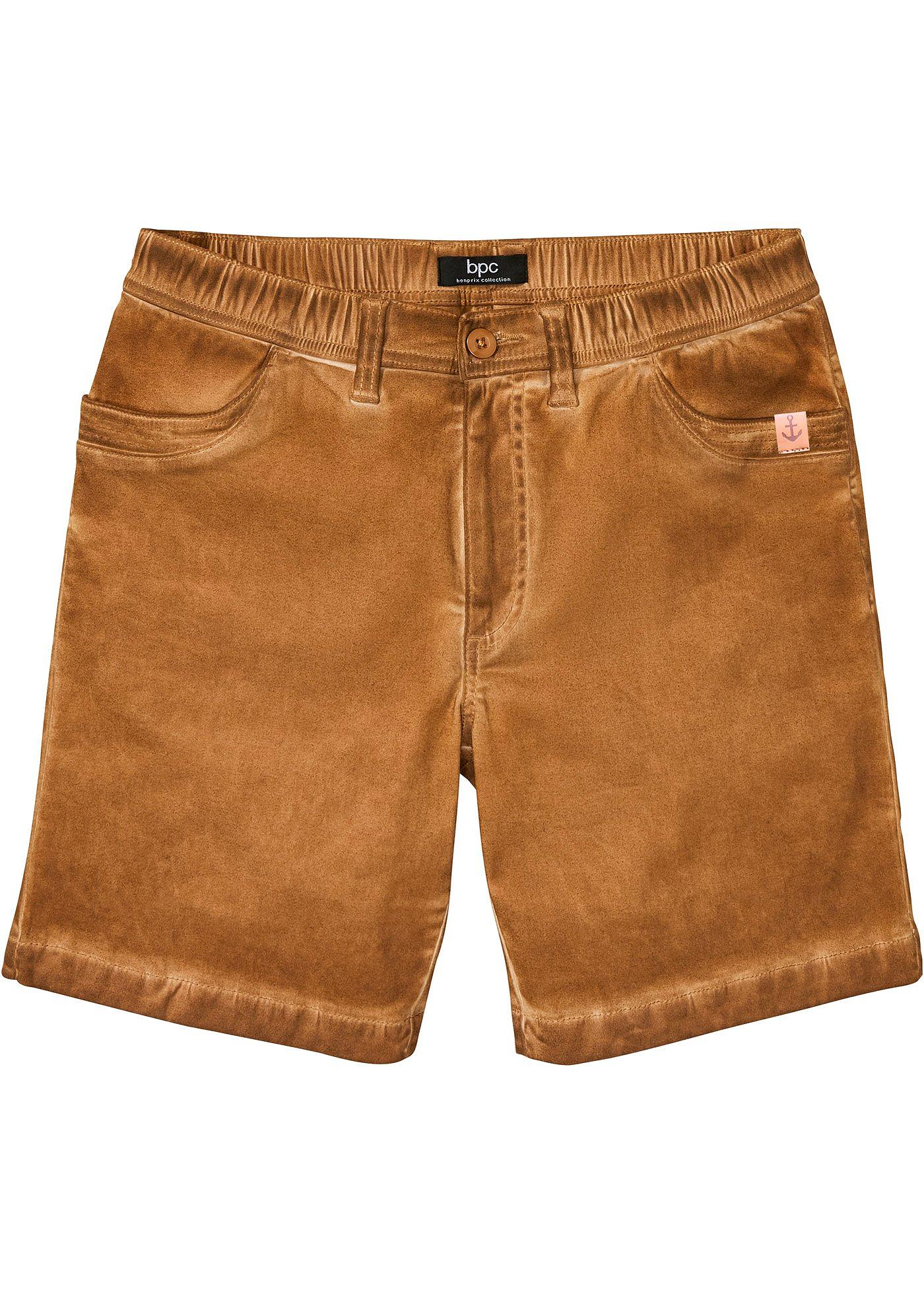 Short extensible aspect délavé, Regular Fit