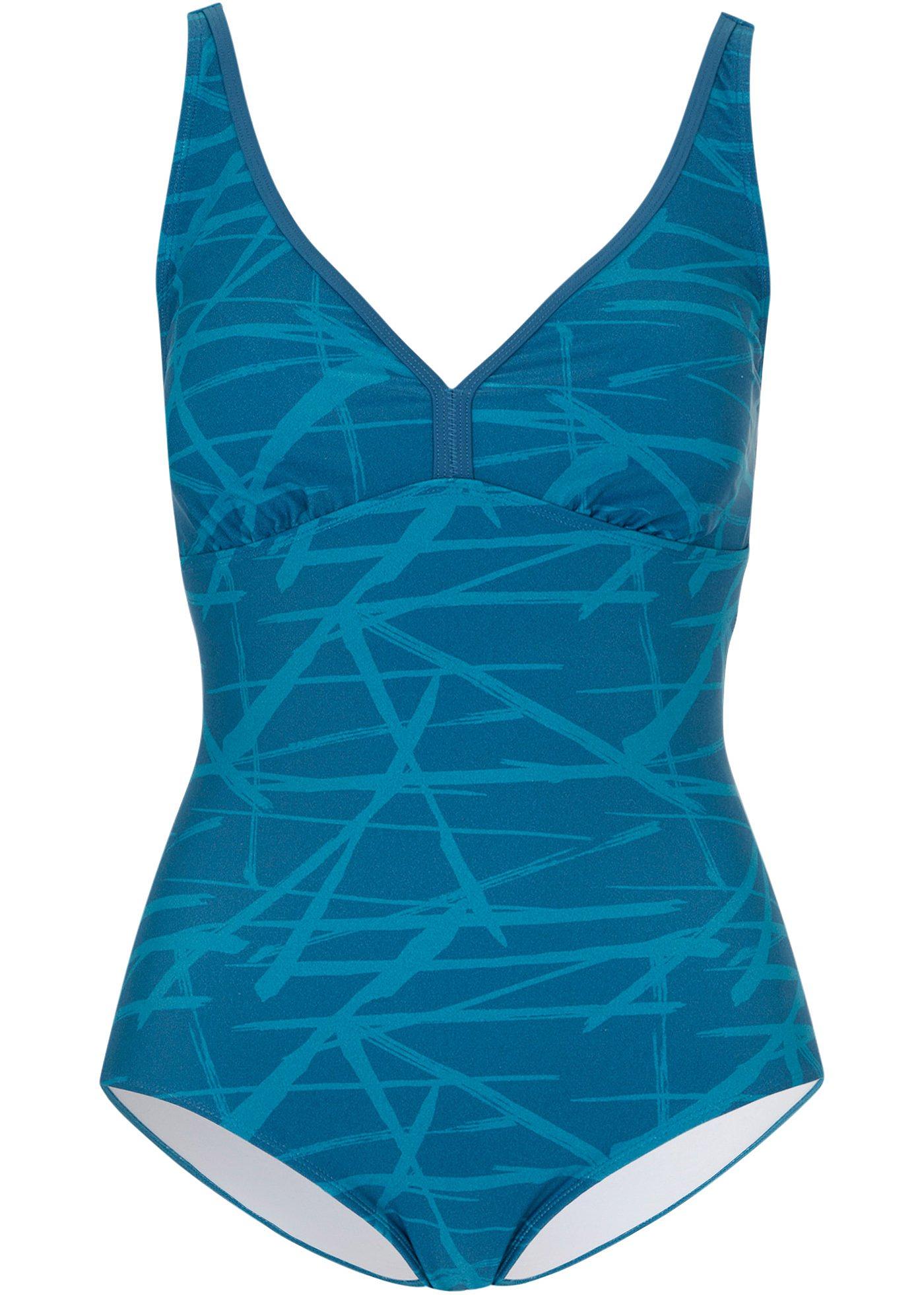 Maillot 1 pièce avec polyamide recyclé, effet sculptant léger