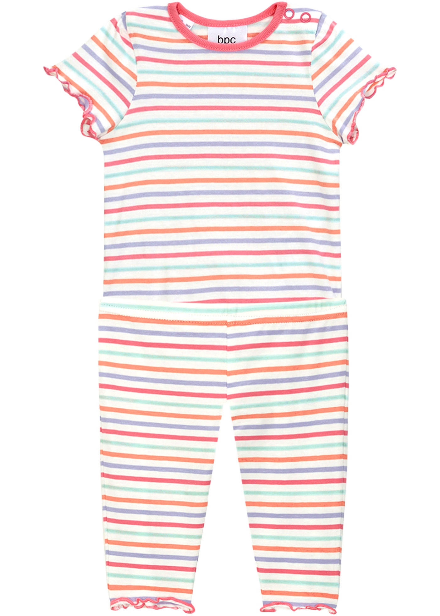 Body bébé manches courtes et legging en coton (Ens. 2 pces.)