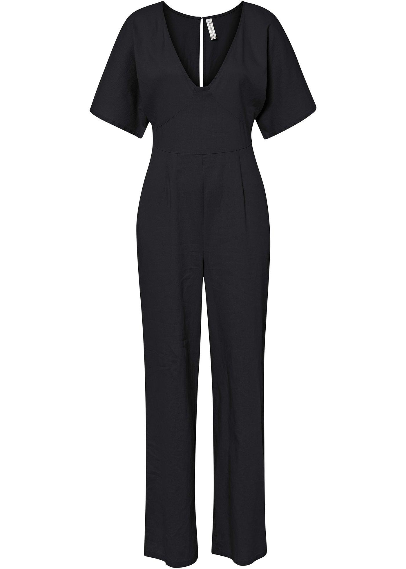 Combi pantalon avec lin majoritaire