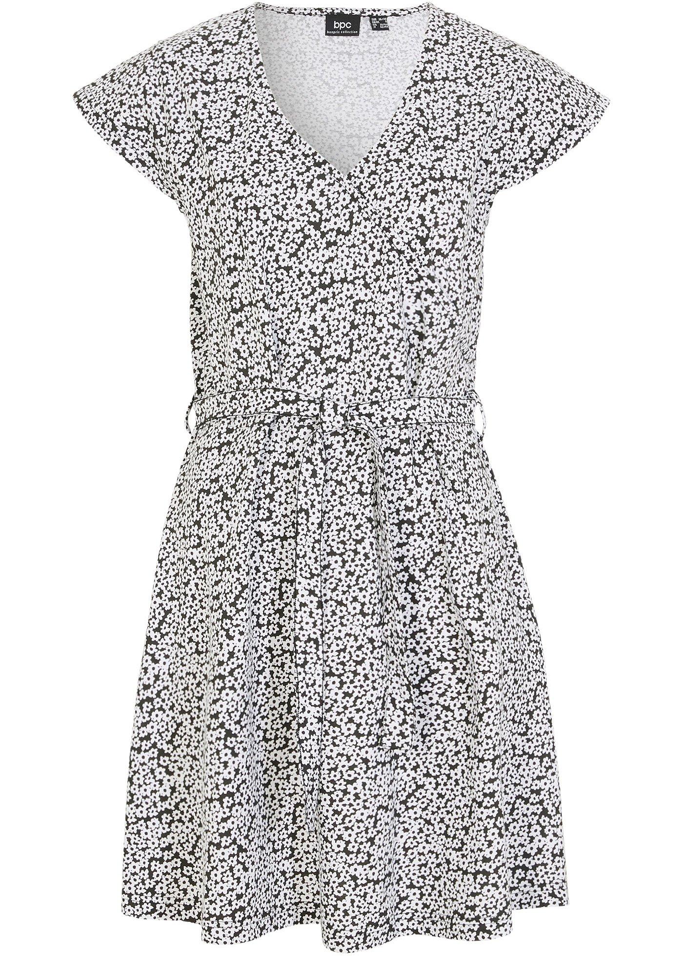 Robe avec effet portefeuille en coton