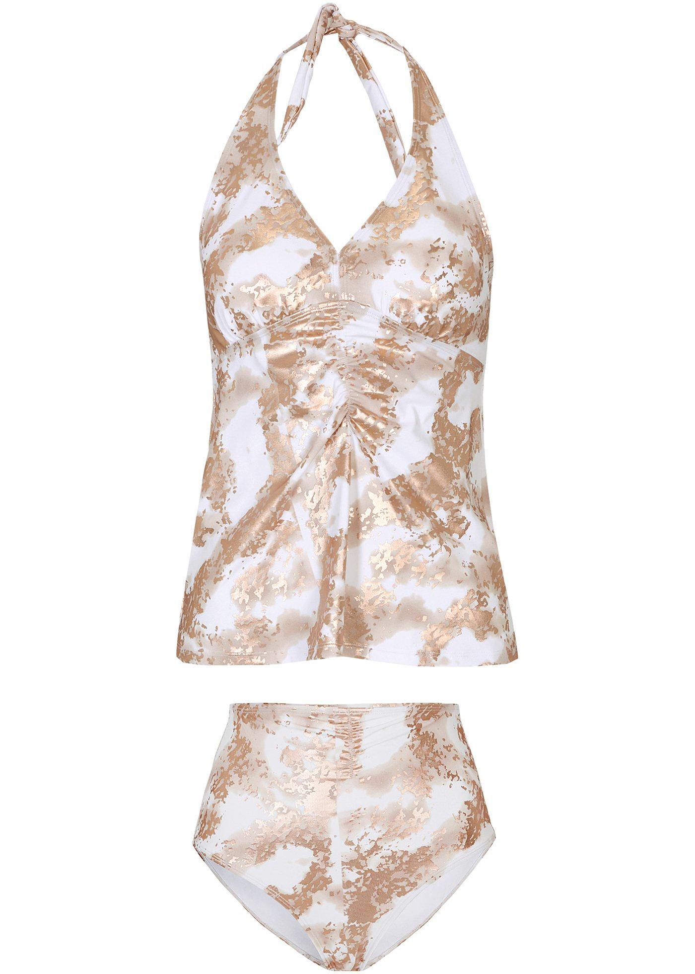 Tankini dos nu (Ens. 2 pces.) avec polyamide recyclé